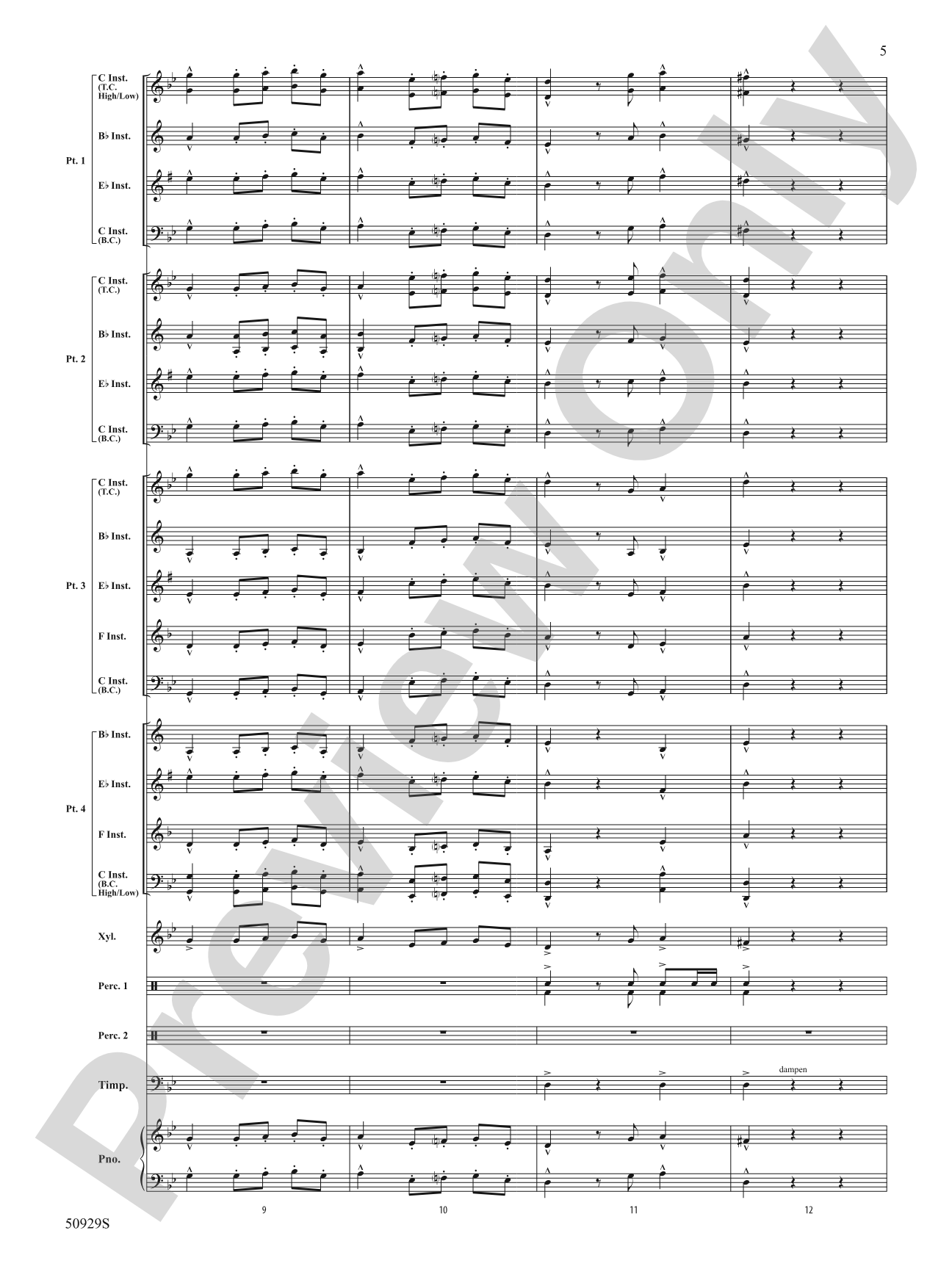 Fandango Festival: Flexible Band/String Ensemble Score & Parts