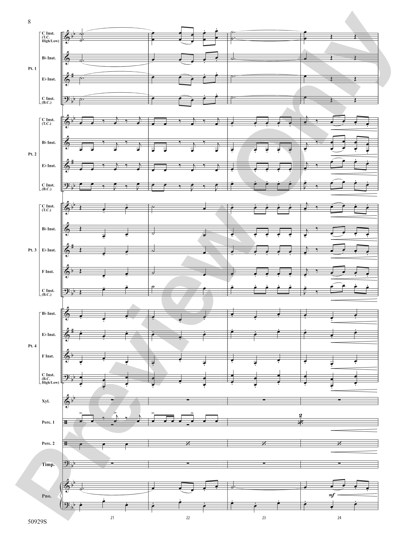 Fandango Festival: Flexible Band/String Ensemble Score & Parts