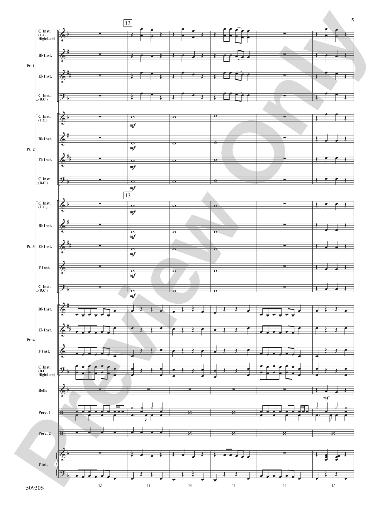 Any Way You Want It: Concert Band Conductor Score & Parts