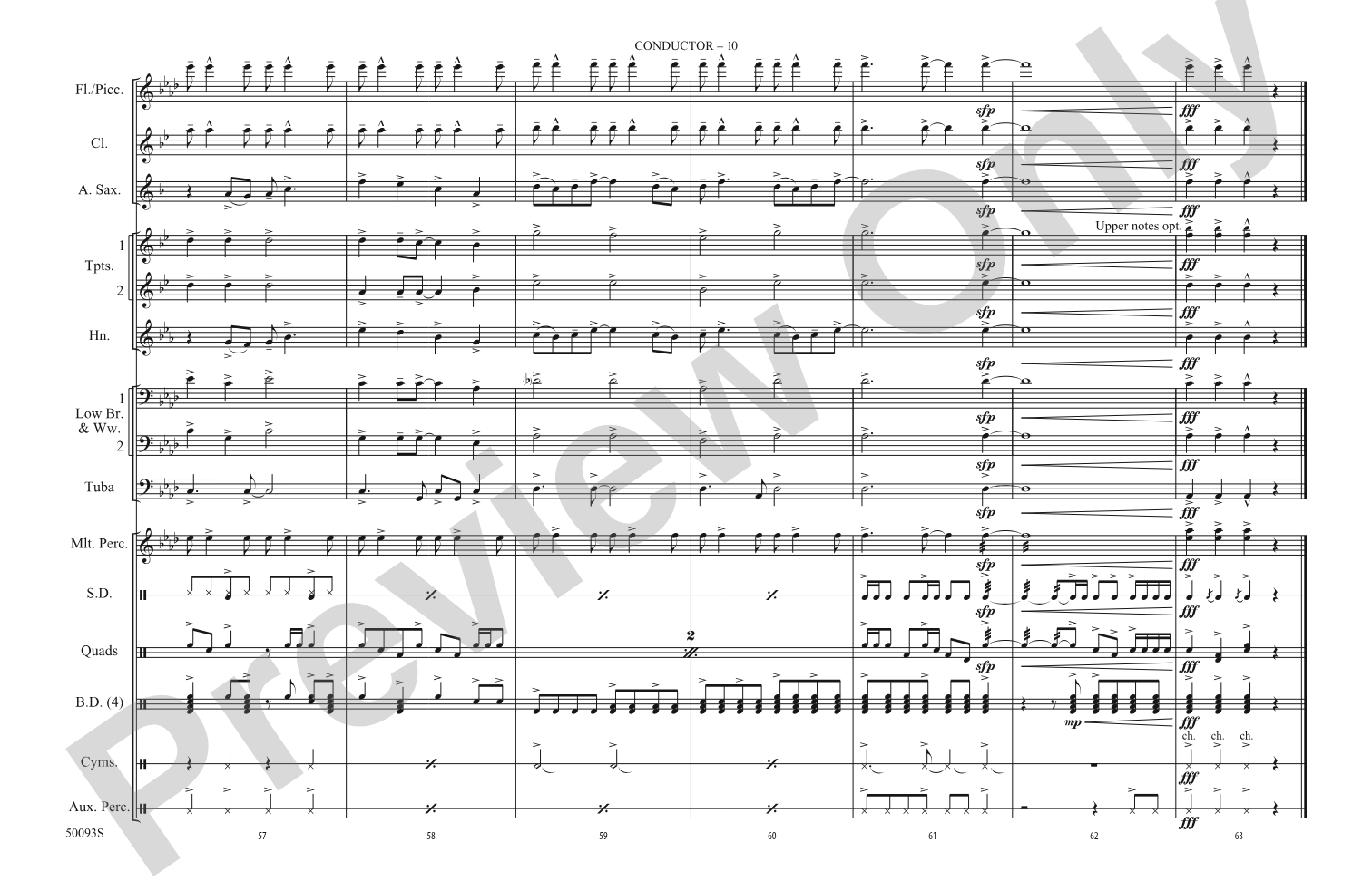 Modern Love: Marching Band Conductor Score & Parts