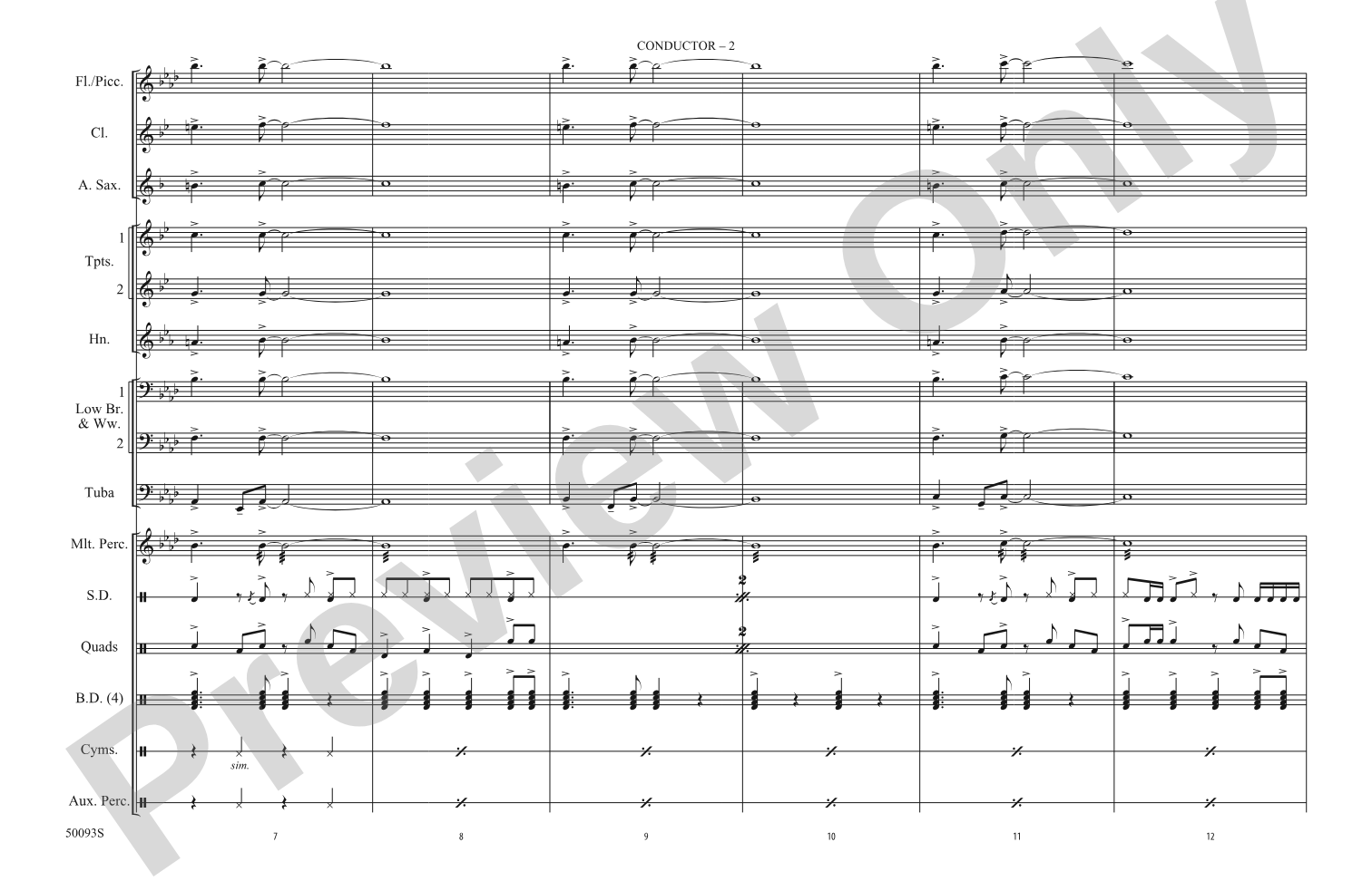 Modern Love: Marching Band Conductor Score & Parts