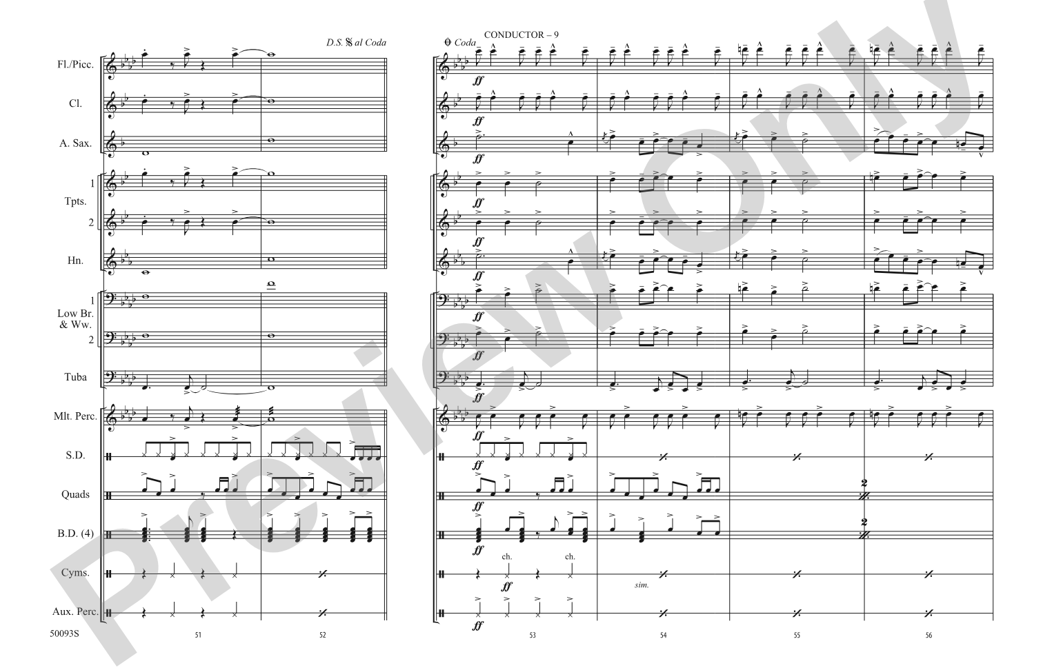 Modern Love: Marching Band Conductor Score & Parts