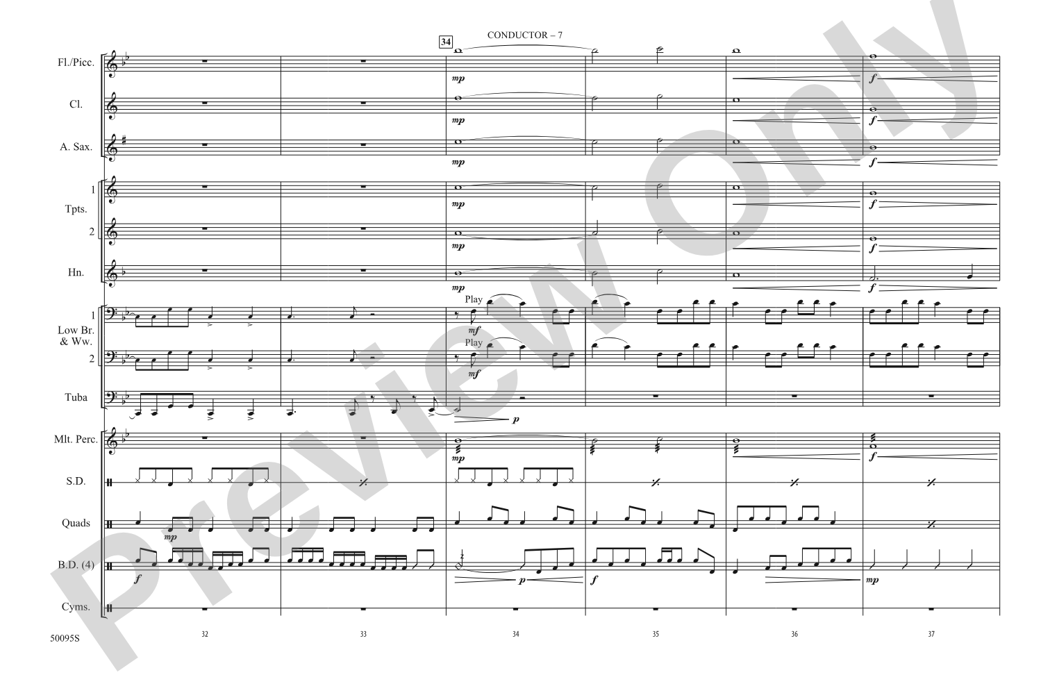 2 Be Loved: Marching Band Conductor Score & Parts