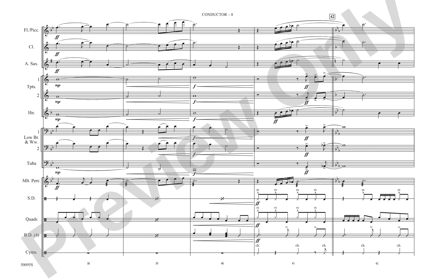 2 Be Loved: Marching Band Conductor Score & Parts