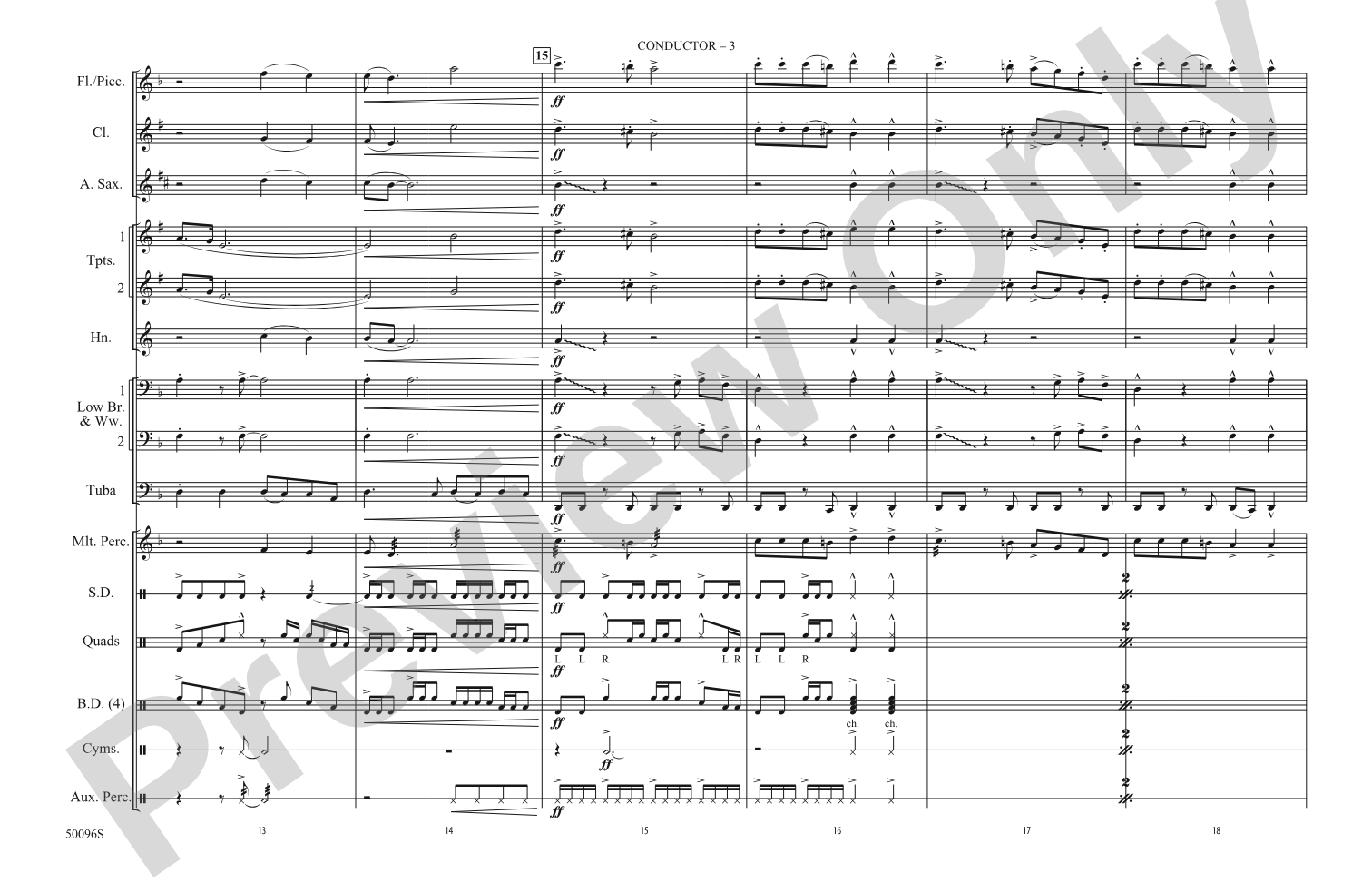 This Is Why: Marching Band Conductor Score & Parts