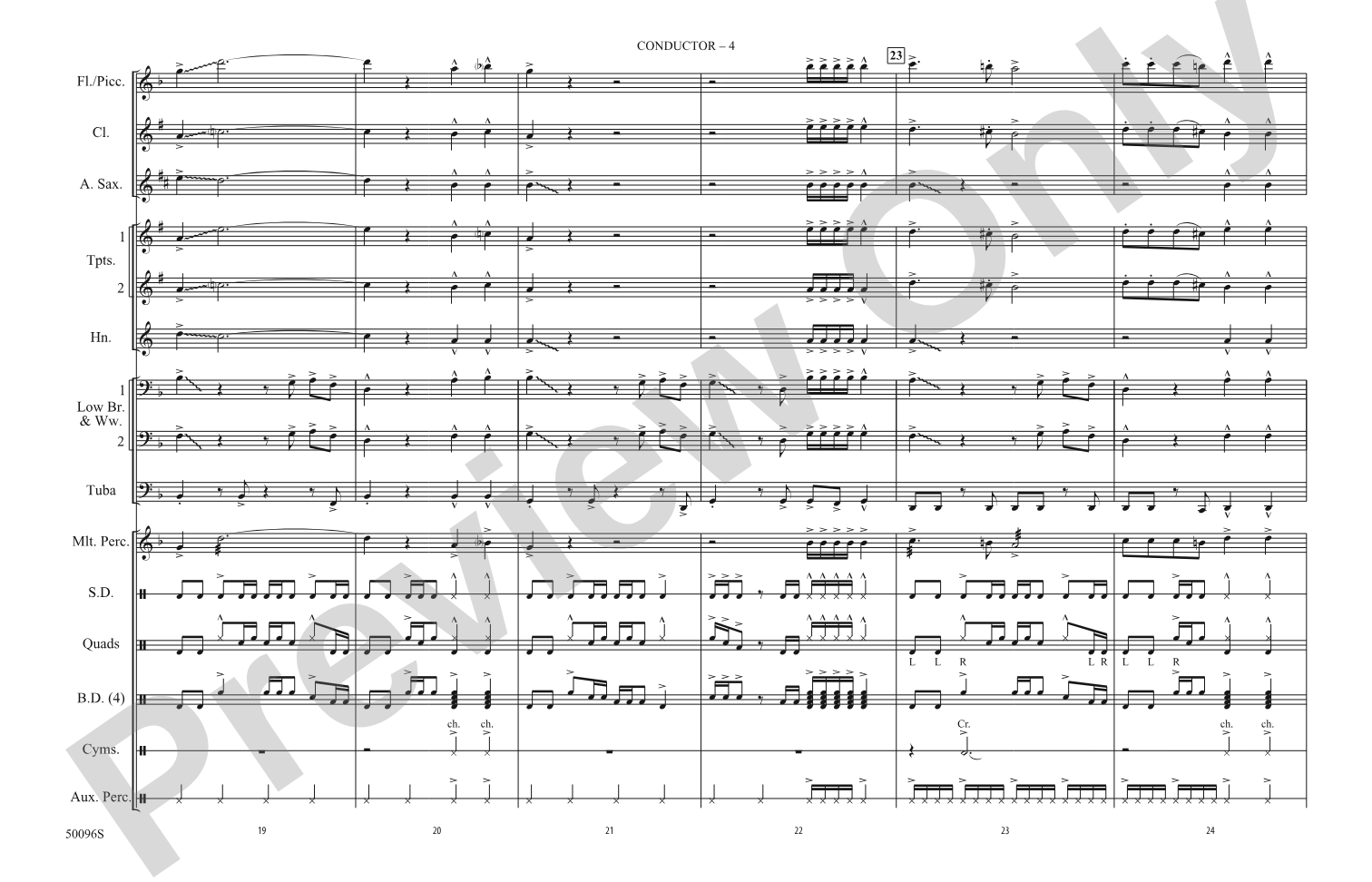 This Is Why: Marching Band Conductor Score & Parts