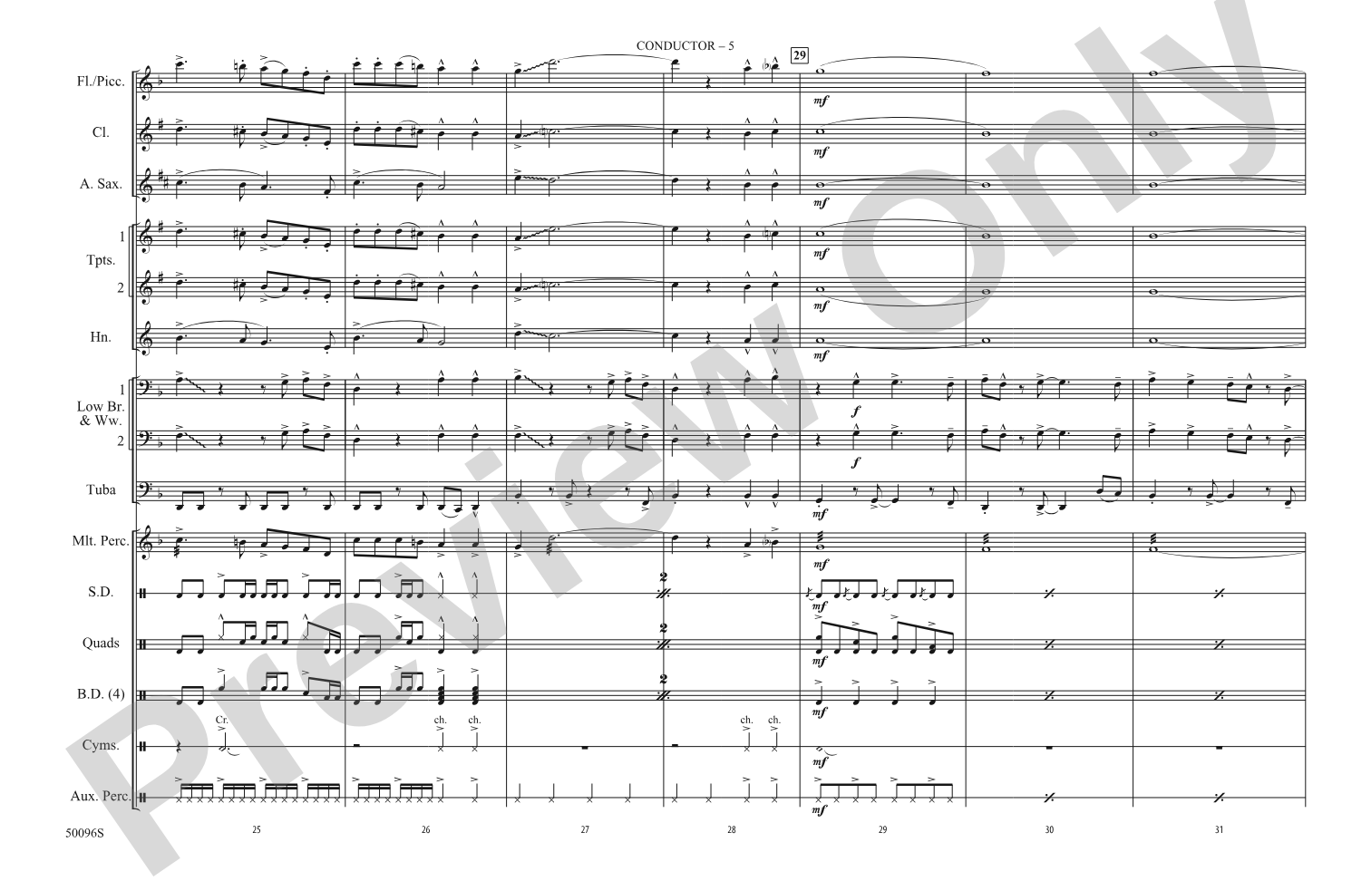This Is Why: Marching Band Conductor Score & Parts