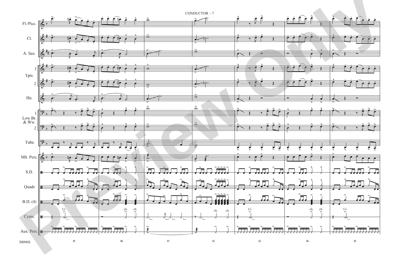 This Is Why: Marching Band Conductor Score & Parts