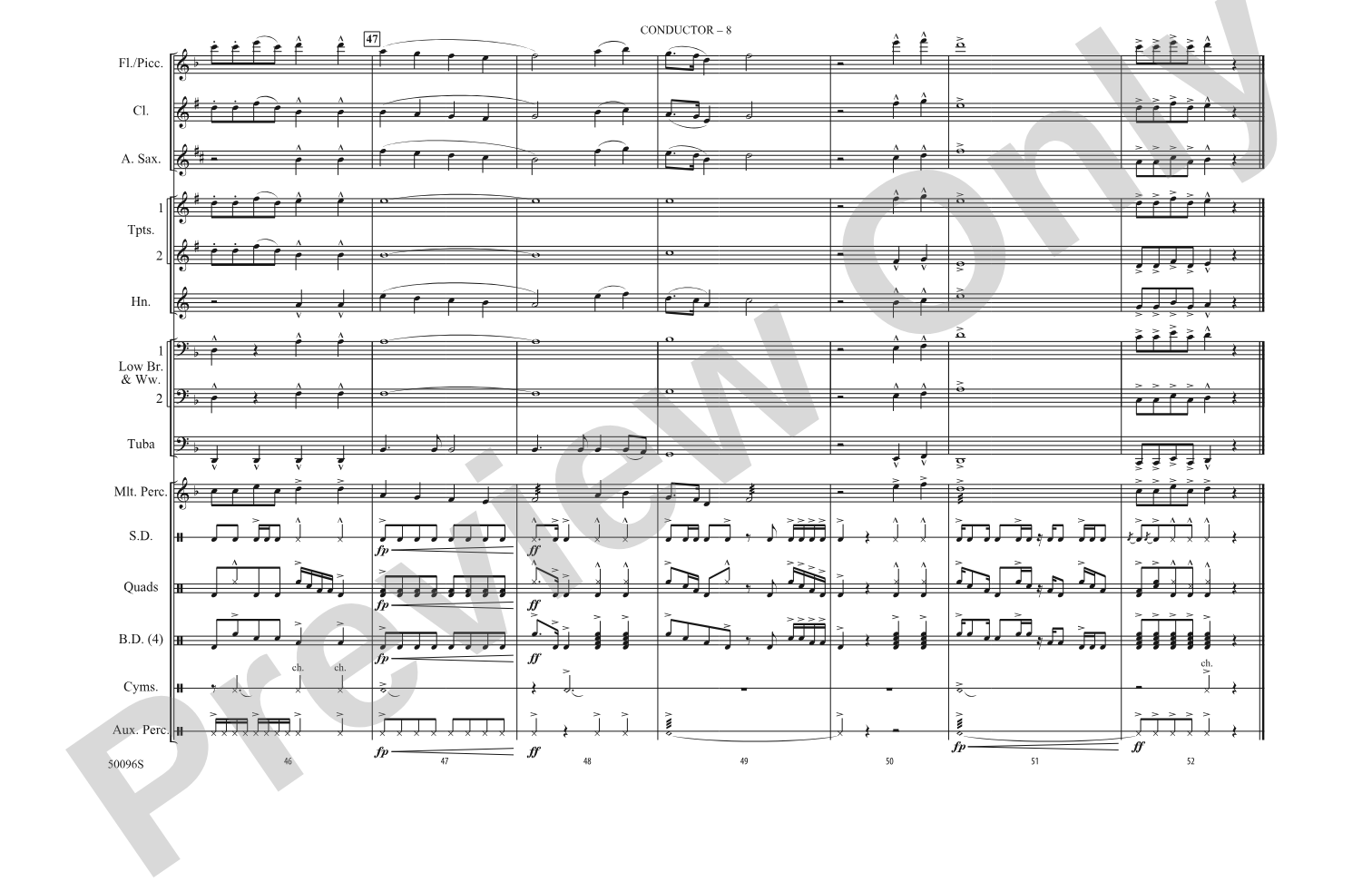 This Is Why: Marching Band Conductor Score & Parts
