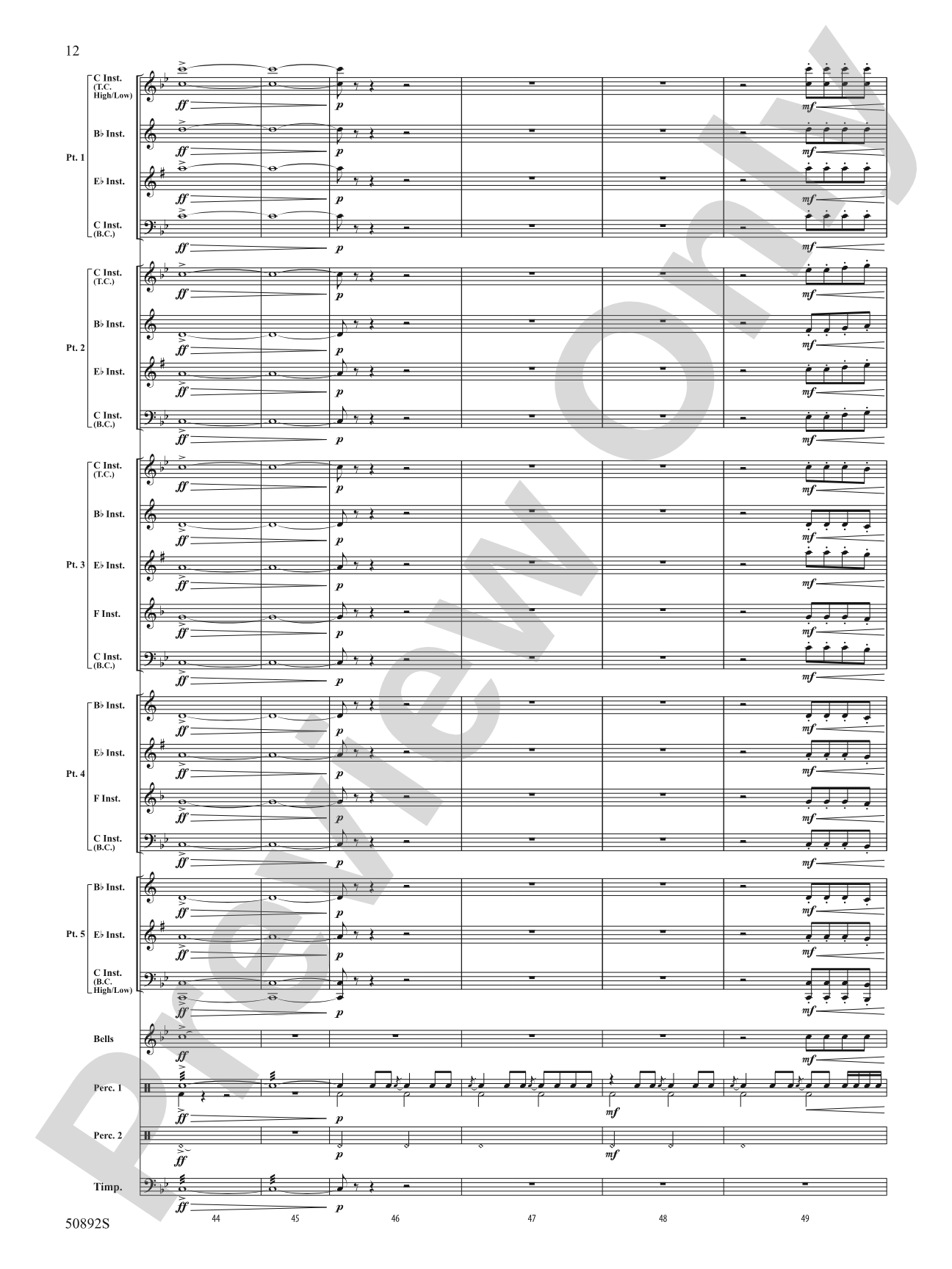 Crusade: Flexible Band/String Ensemble Score & Parts