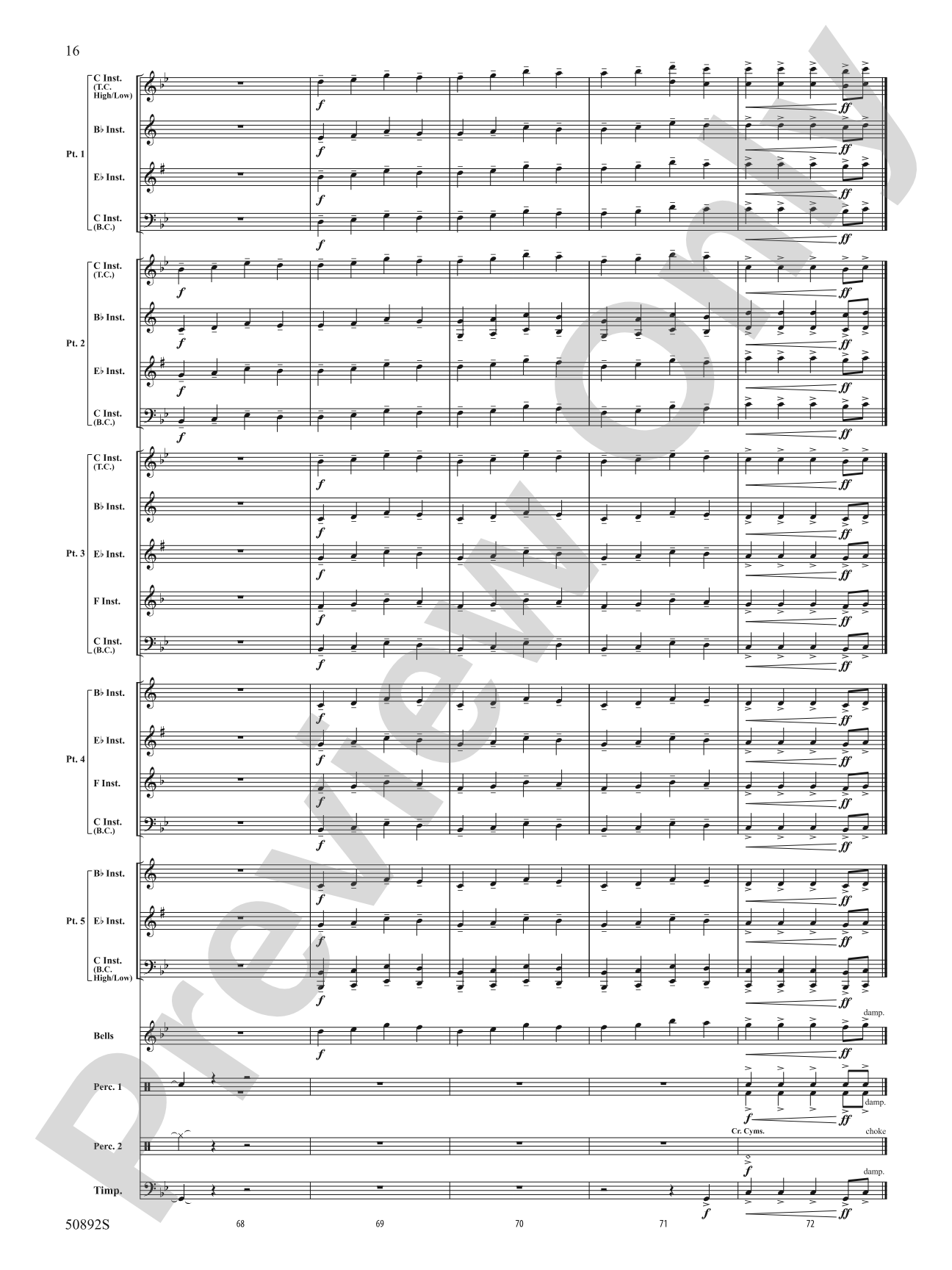 Crusade: Flexible Band/String Ensemble Score & Parts