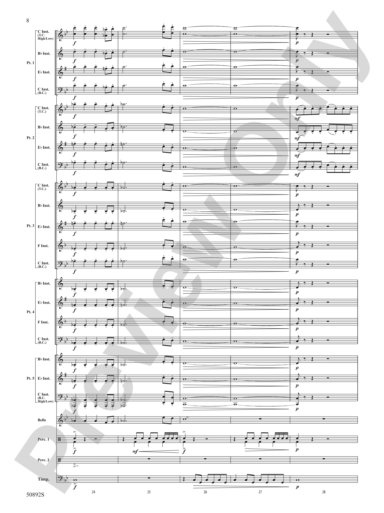 Crusade: Flexible Band/String Ensemble Score & Parts