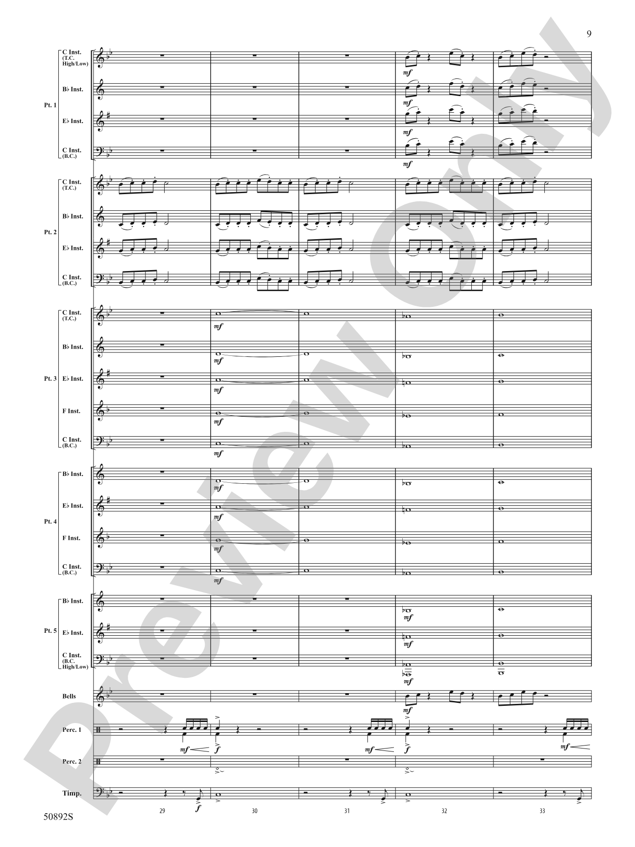 Crusade: Flexible Band/String Ensemble Score & Parts