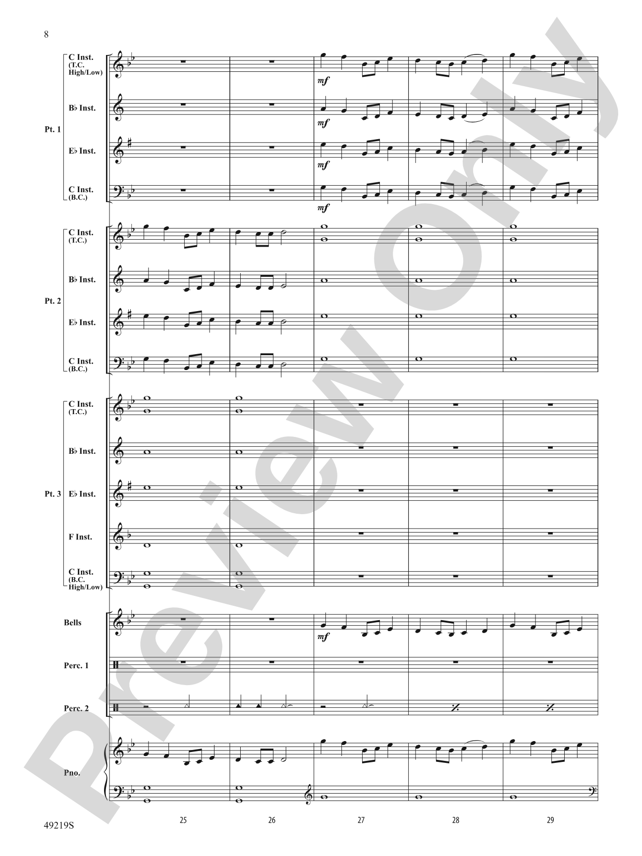 Dragon Dance: Flexible Band/String Ensemble Score & Parts