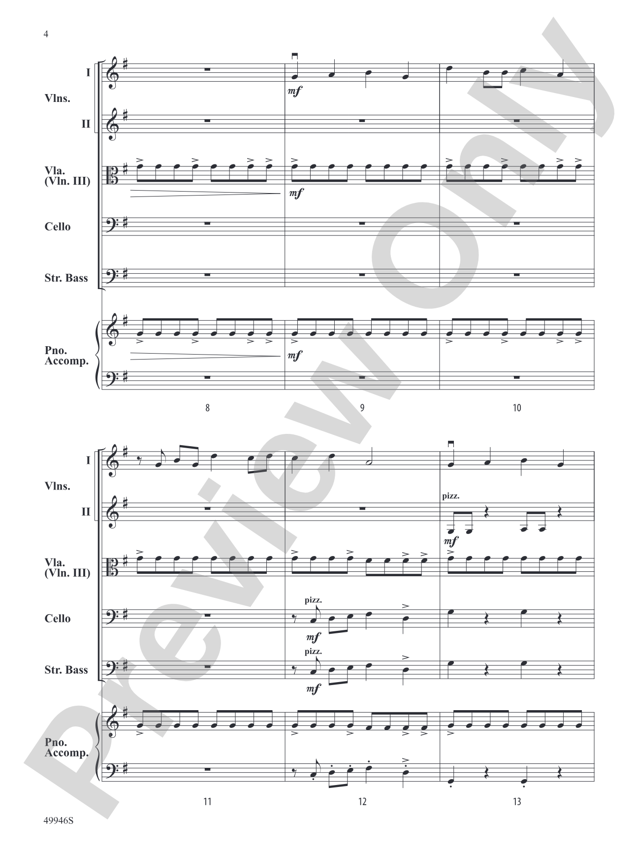 New Beginnings: String Orchestra Conductor Score & Parts