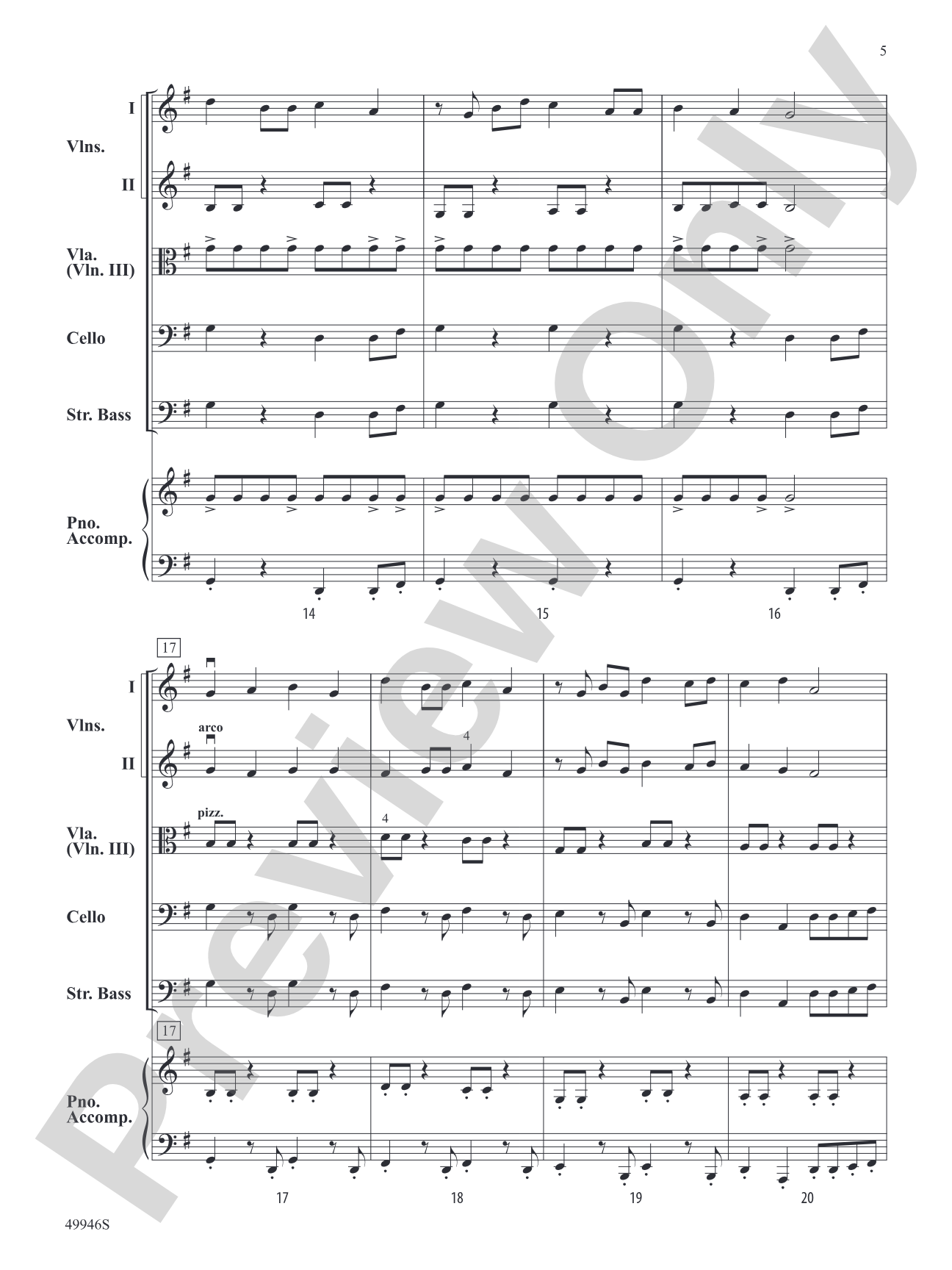 New Beginnings: String Orchestra Conductor Score & Parts