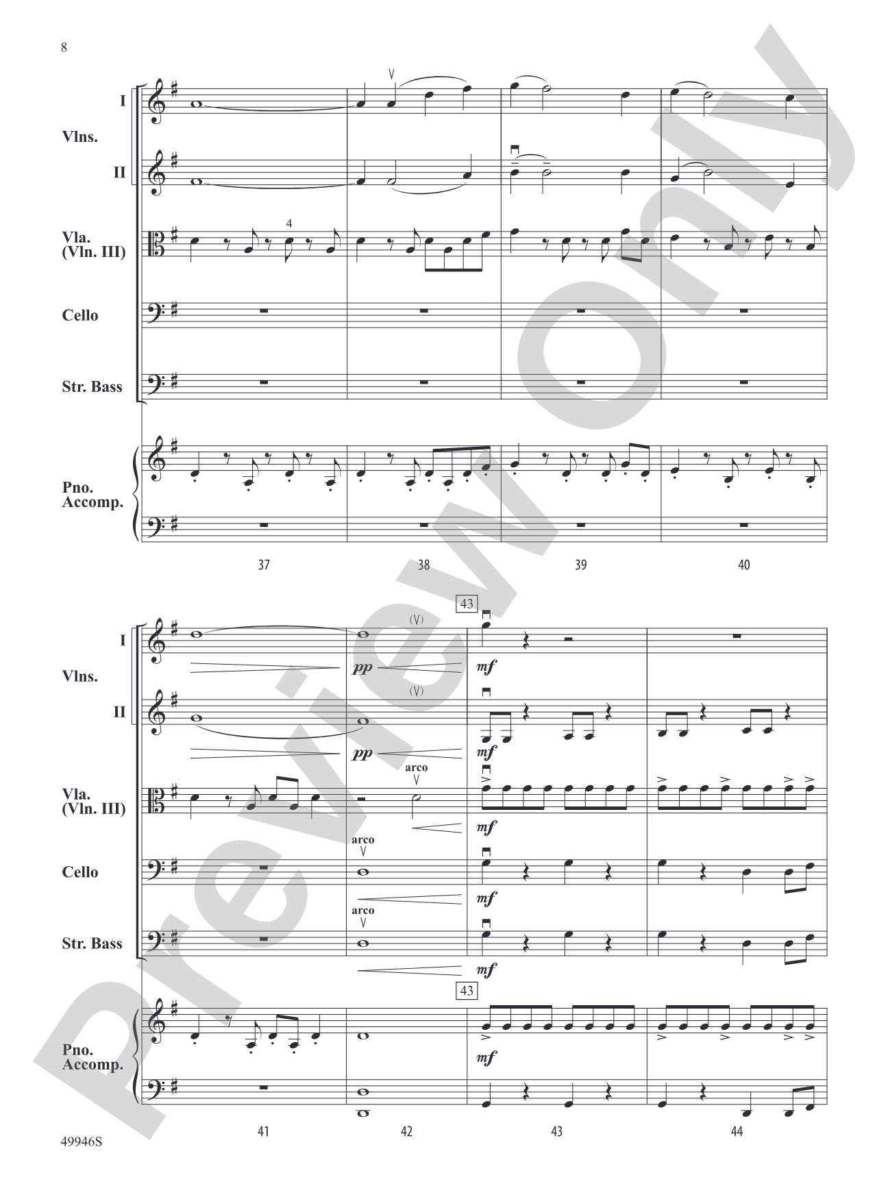 New Beginnings: String Orchestra Conductor Score & Parts