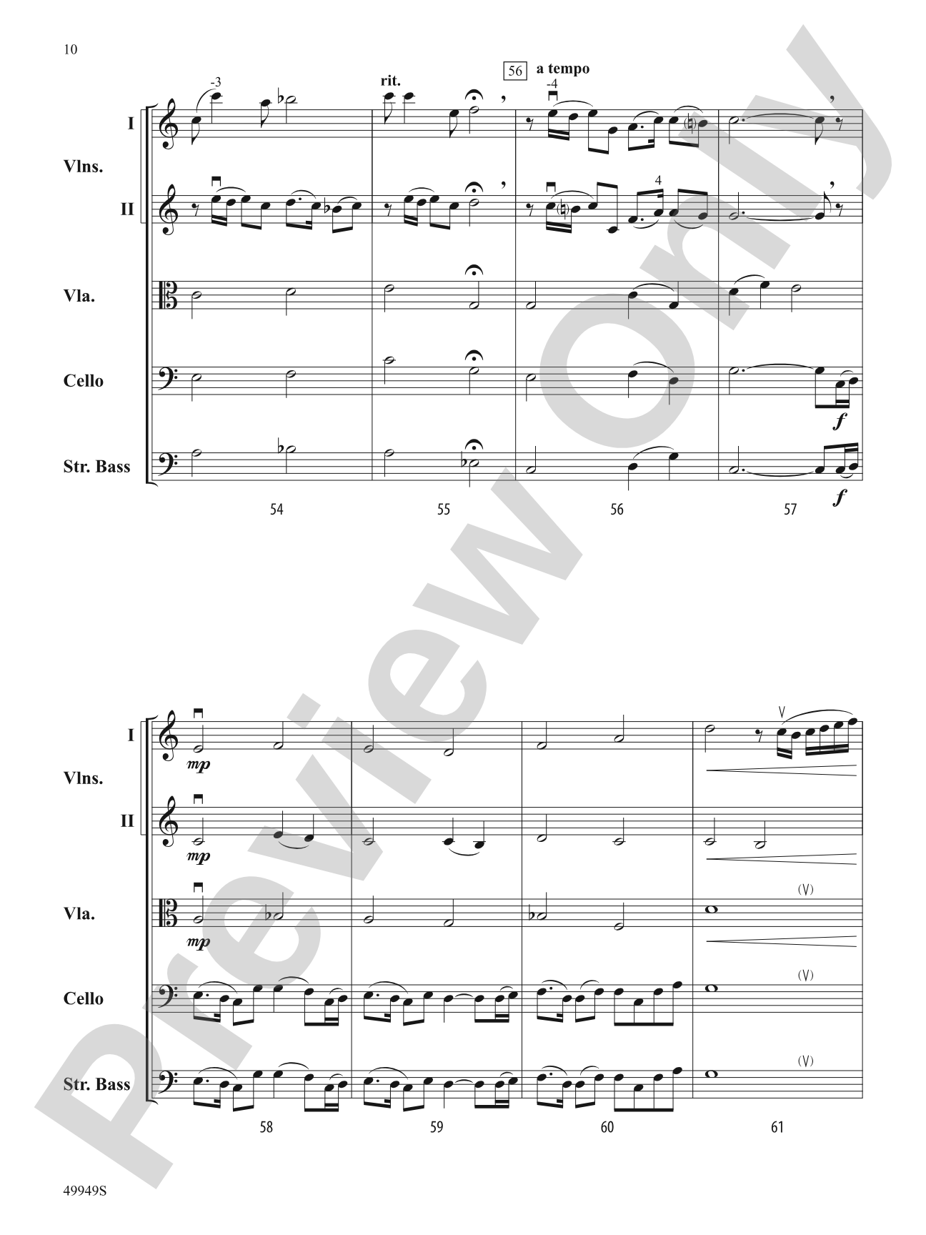 Canticle of Light: String Orchestra Conductor Score & Parts