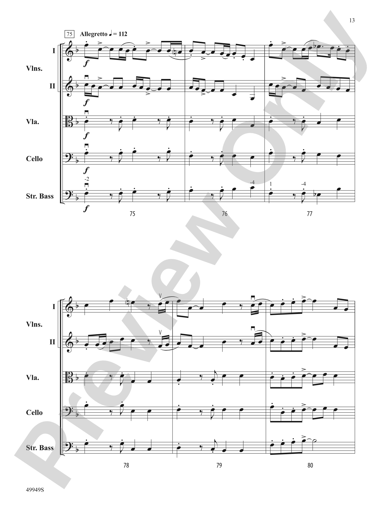 Canticle of Light: String Orchestra Conductor Score & Parts