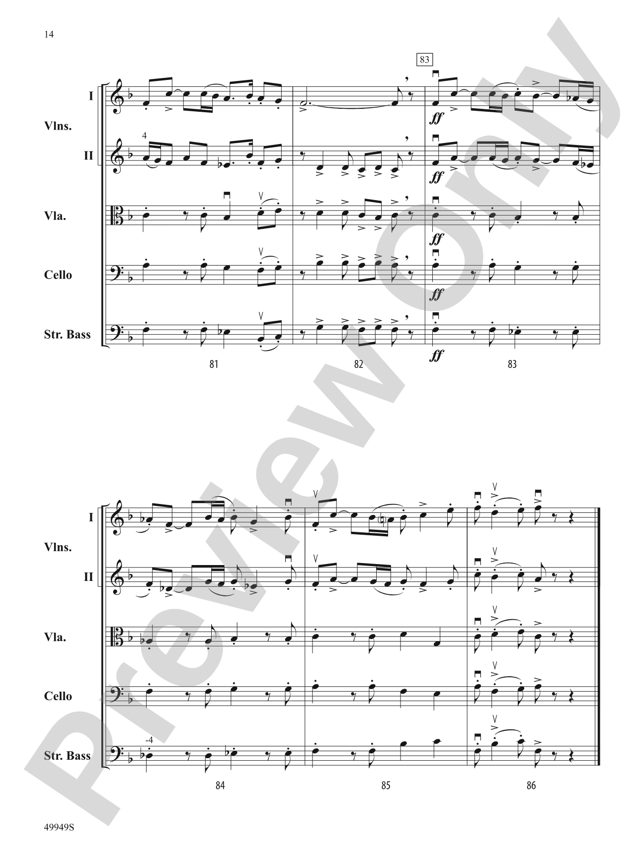 Canticle of Light: String Orchestra Conductor Score & Parts