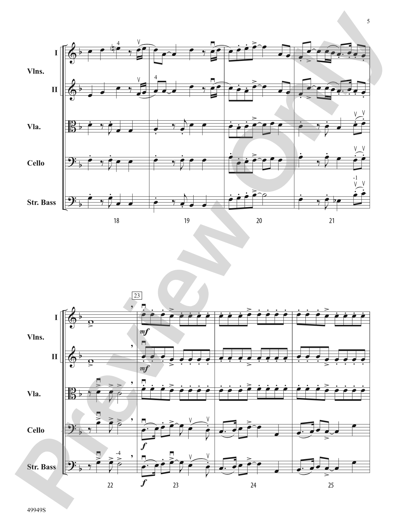 Canticle of Light: String Orchestra Conductor Score & Parts