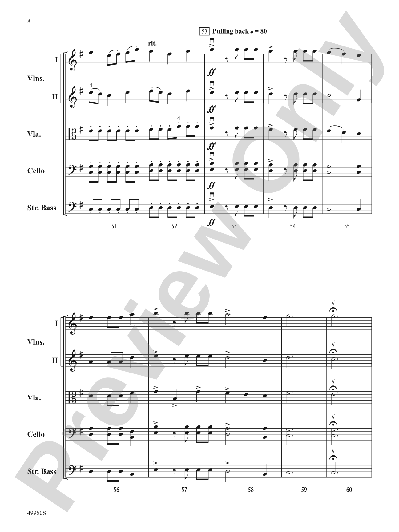 Skylight: String Orchestra Conductor Score & Parts
