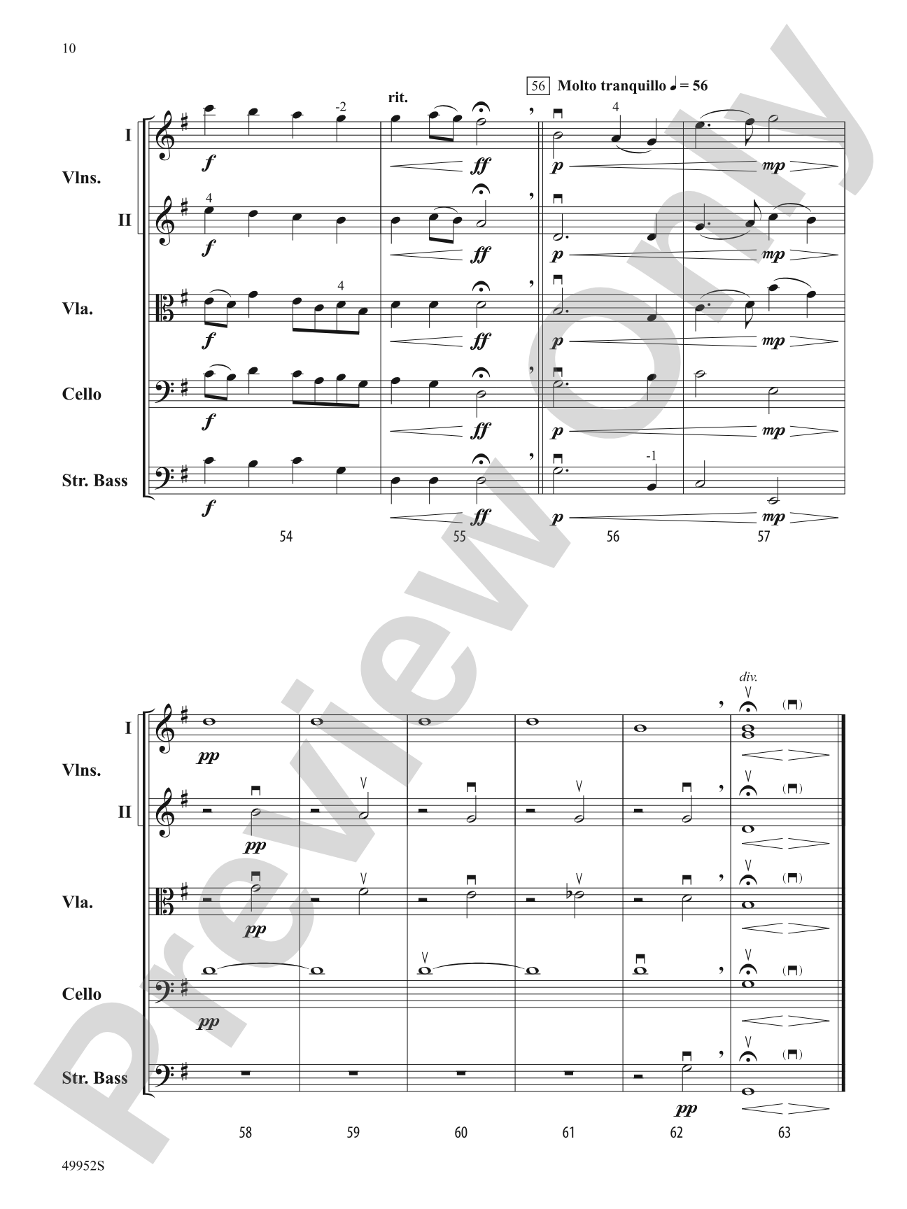 Lake of the Clouds: String Orchestra Conductor Score & Parts