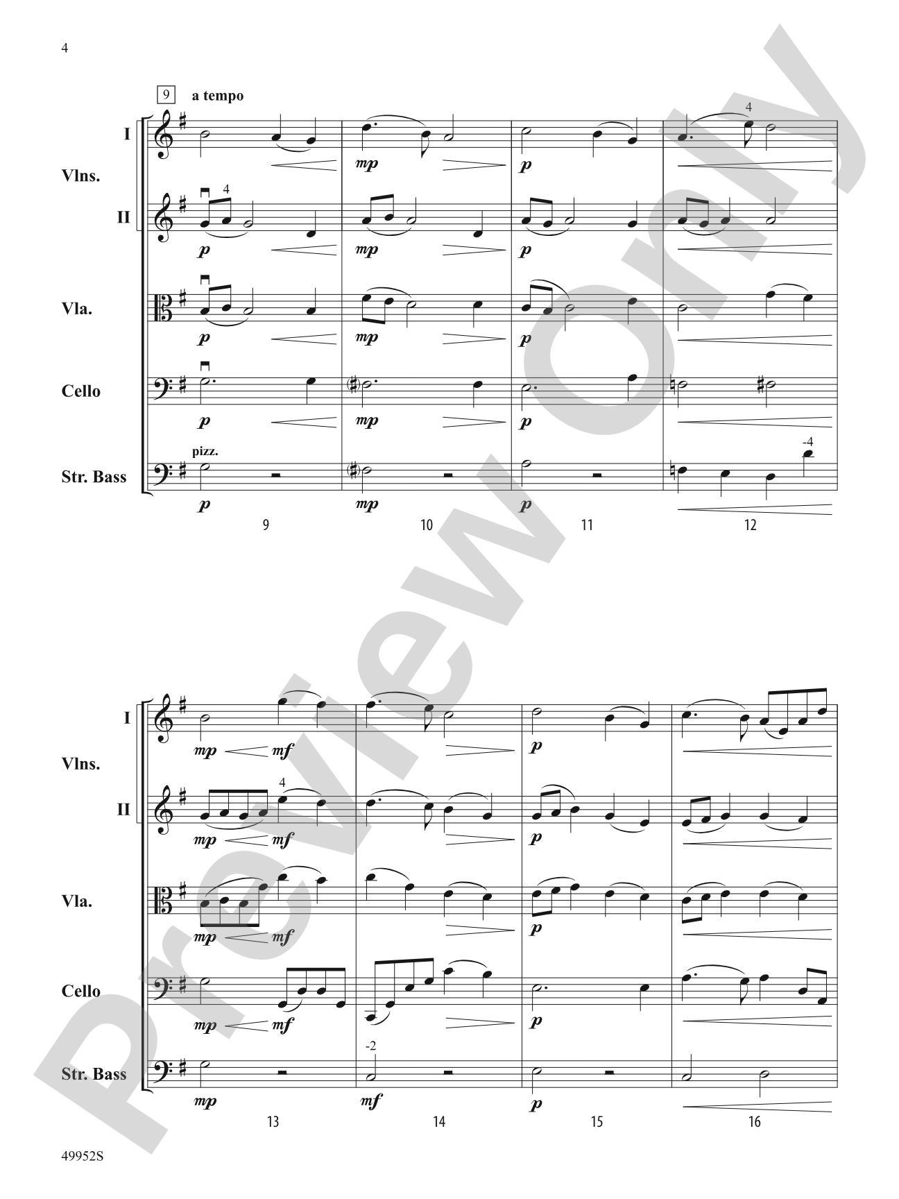 Lake of the Clouds: String Orchestra Conductor Score & Parts
