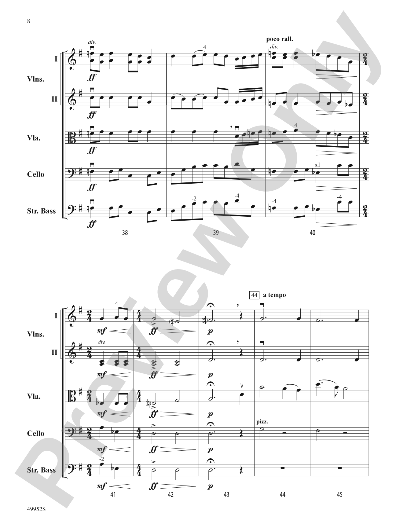Lake of the Clouds: String Orchestra Conductor Score & Parts