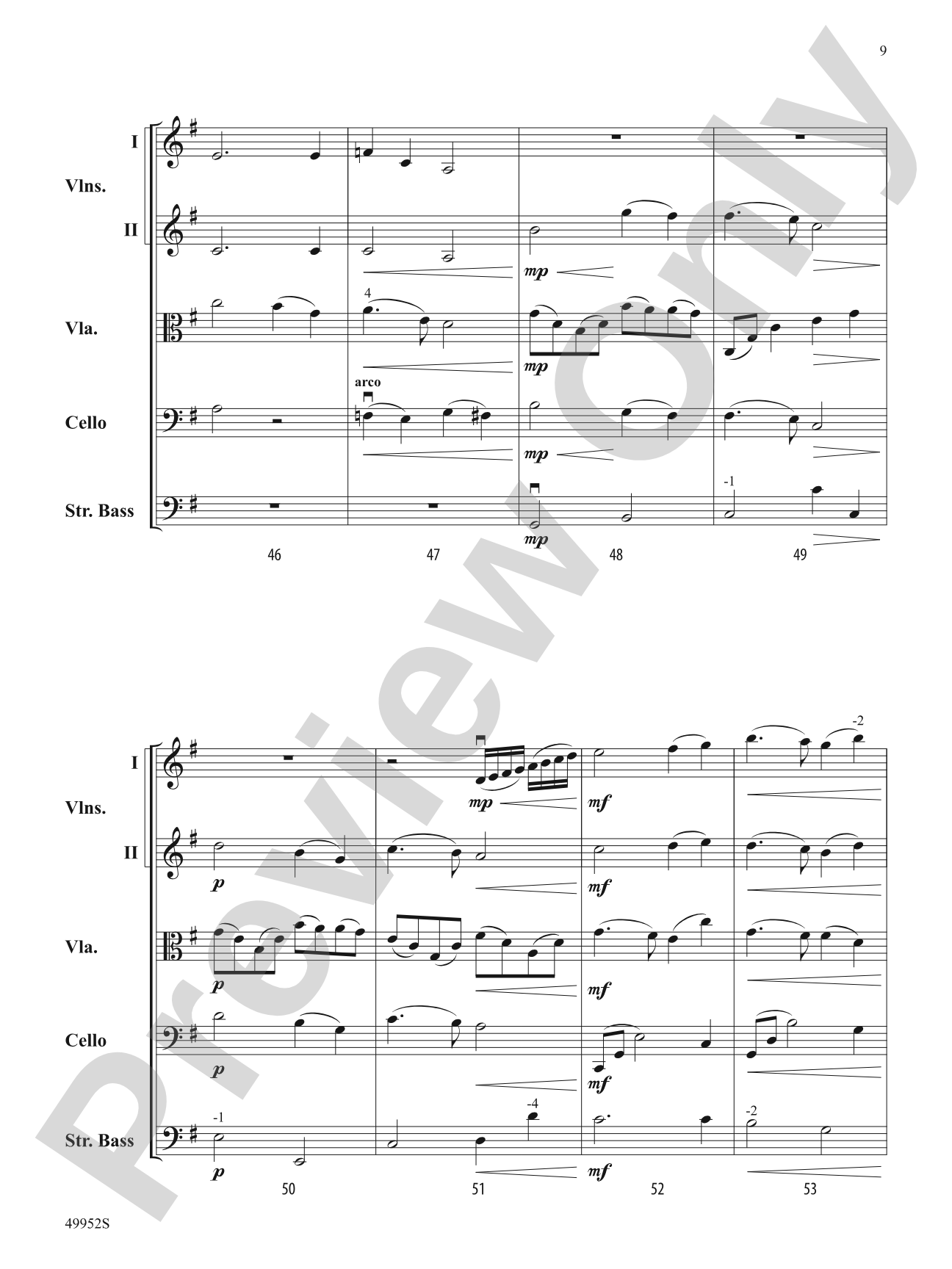 Lake of the Clouds: String Orchestra Conductor Score & Parts