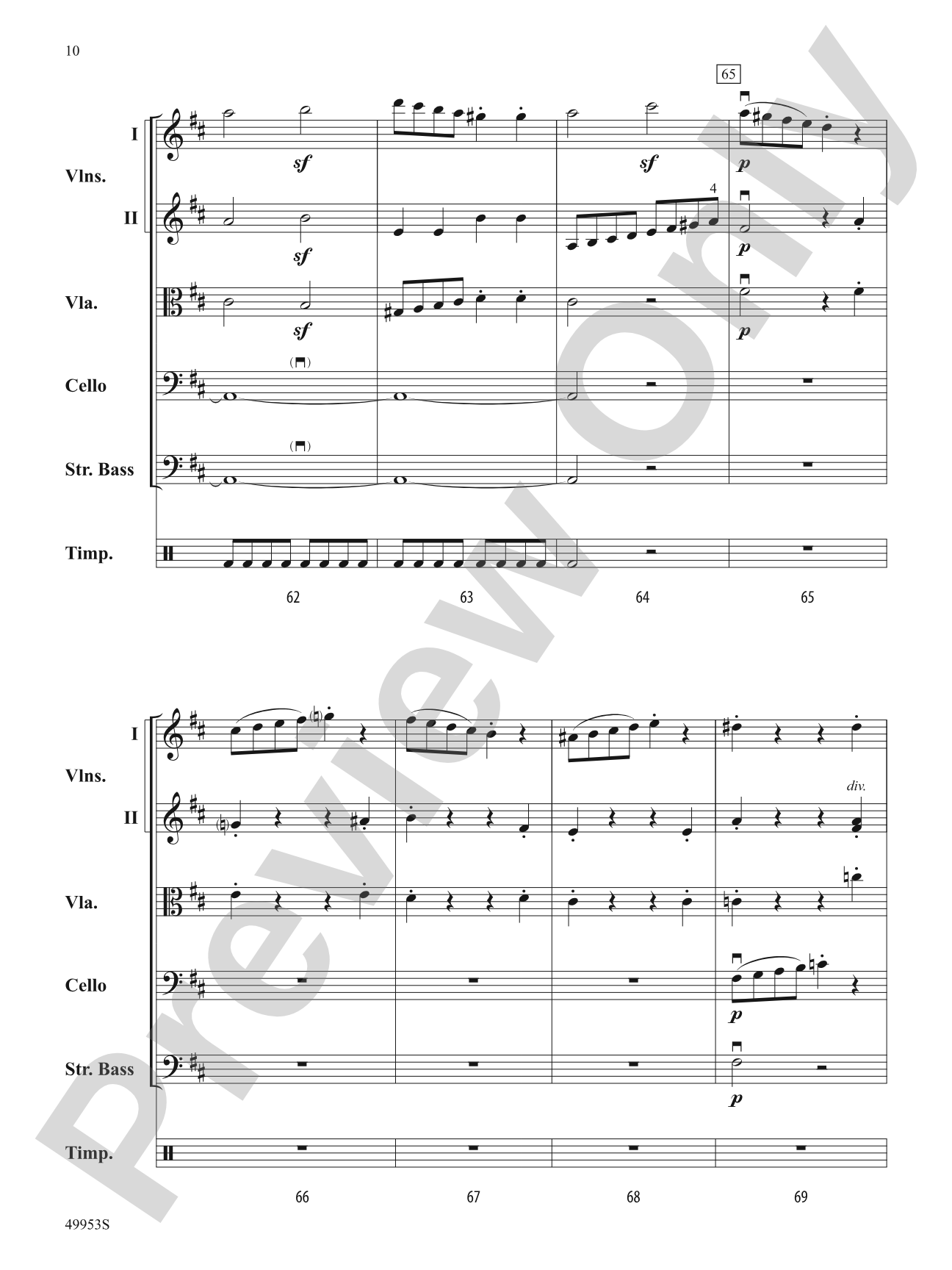 Symphony No. 104 (London): String Orchestra Conductor Score & Parts