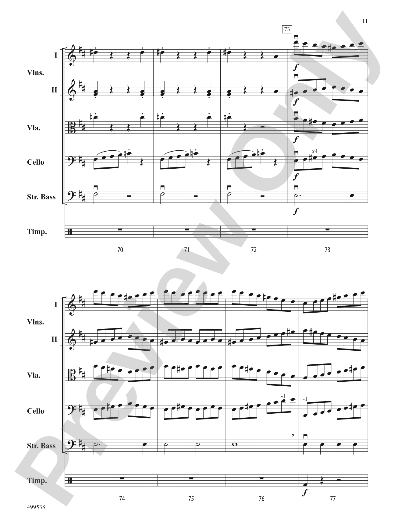 Symphony No. 104 (London): String Orchestra Conductor Score & Parts