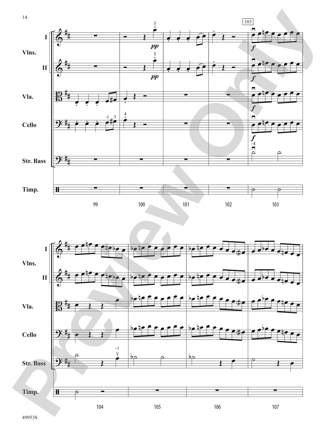 Symphony No. 104 (London): String Orchestra Conductor Score & Parts