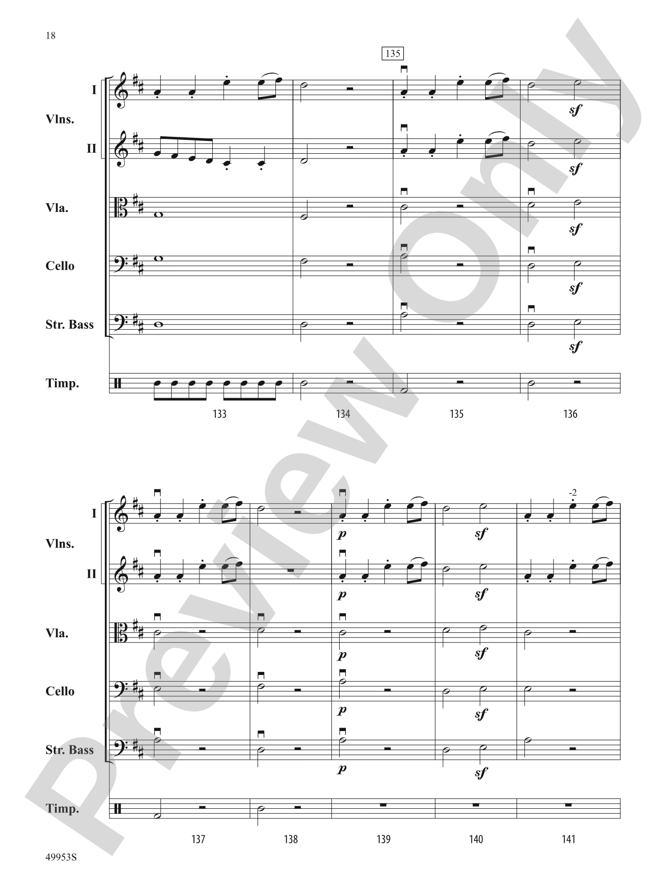 Symphony No. 104 (London): String Orchestra Conductor Score & Parts