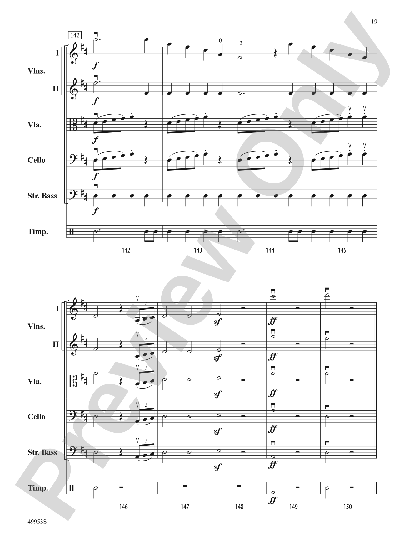 Symphony No. 104 (London): String Orchestra Conductor Score & Parts