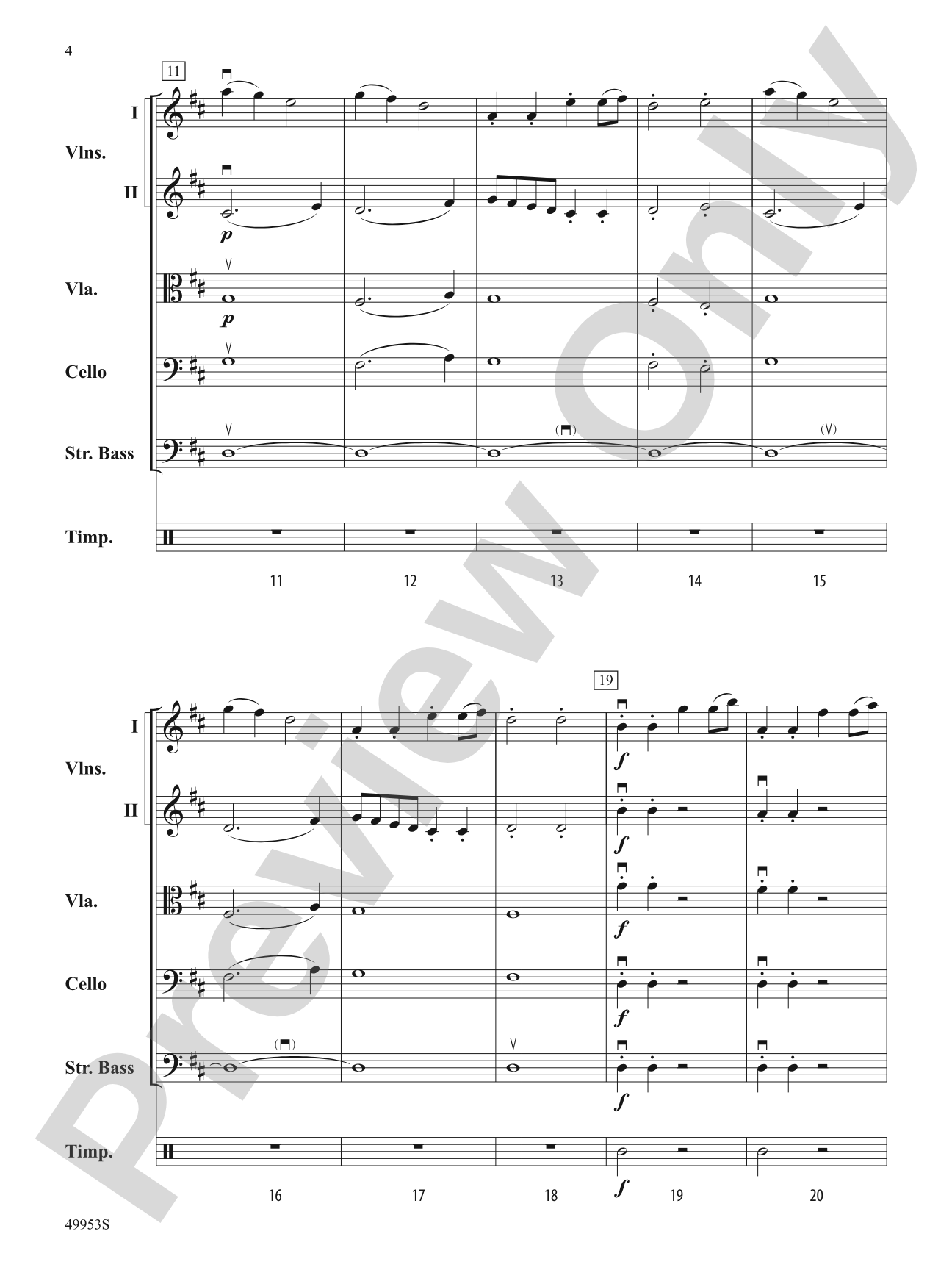 Symphony No. 104 (London): String Orchestra Conductor Score & Parts