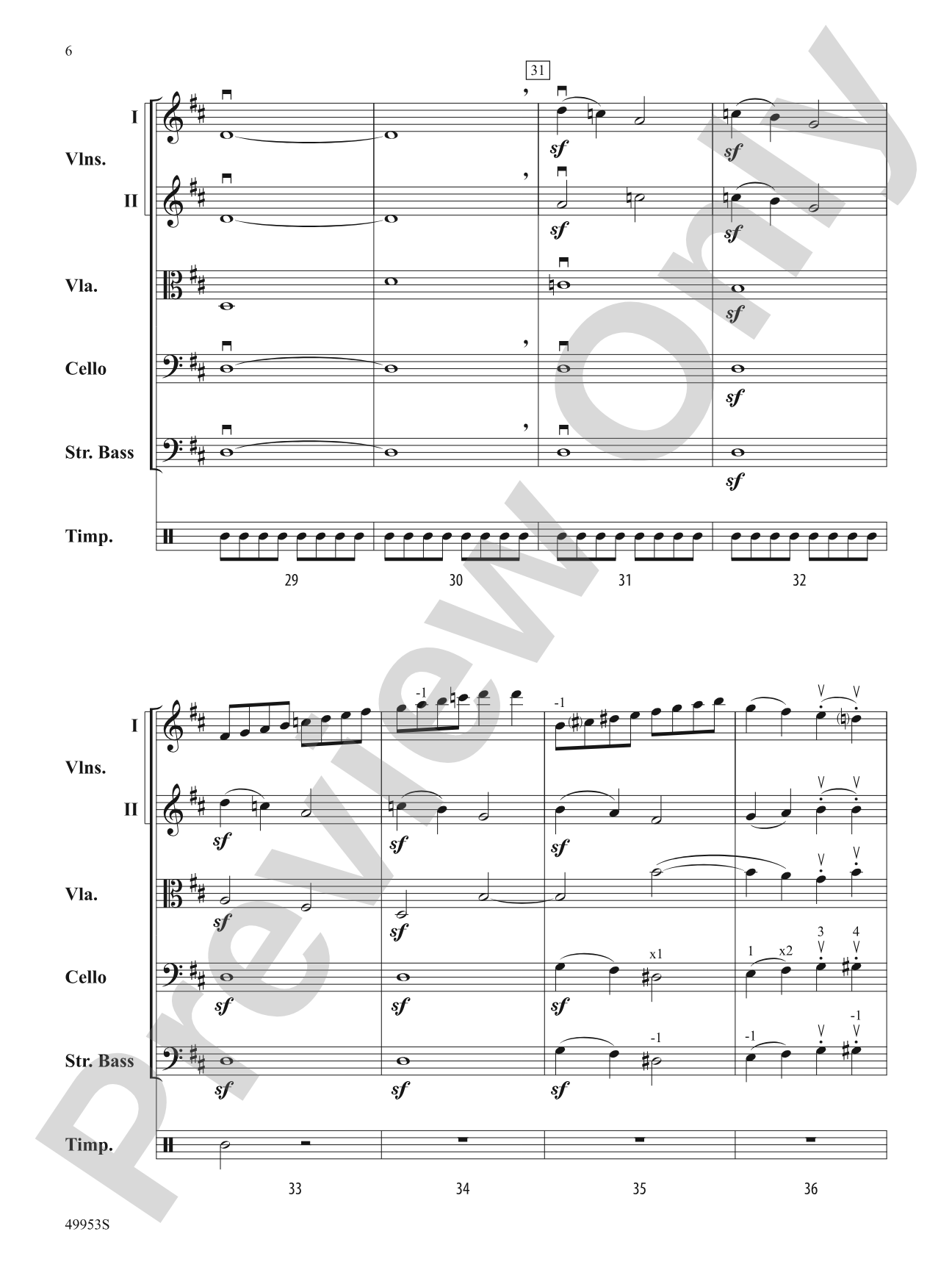 Symphony No. 104 (London): String Orchestra Conductor Score & Parts