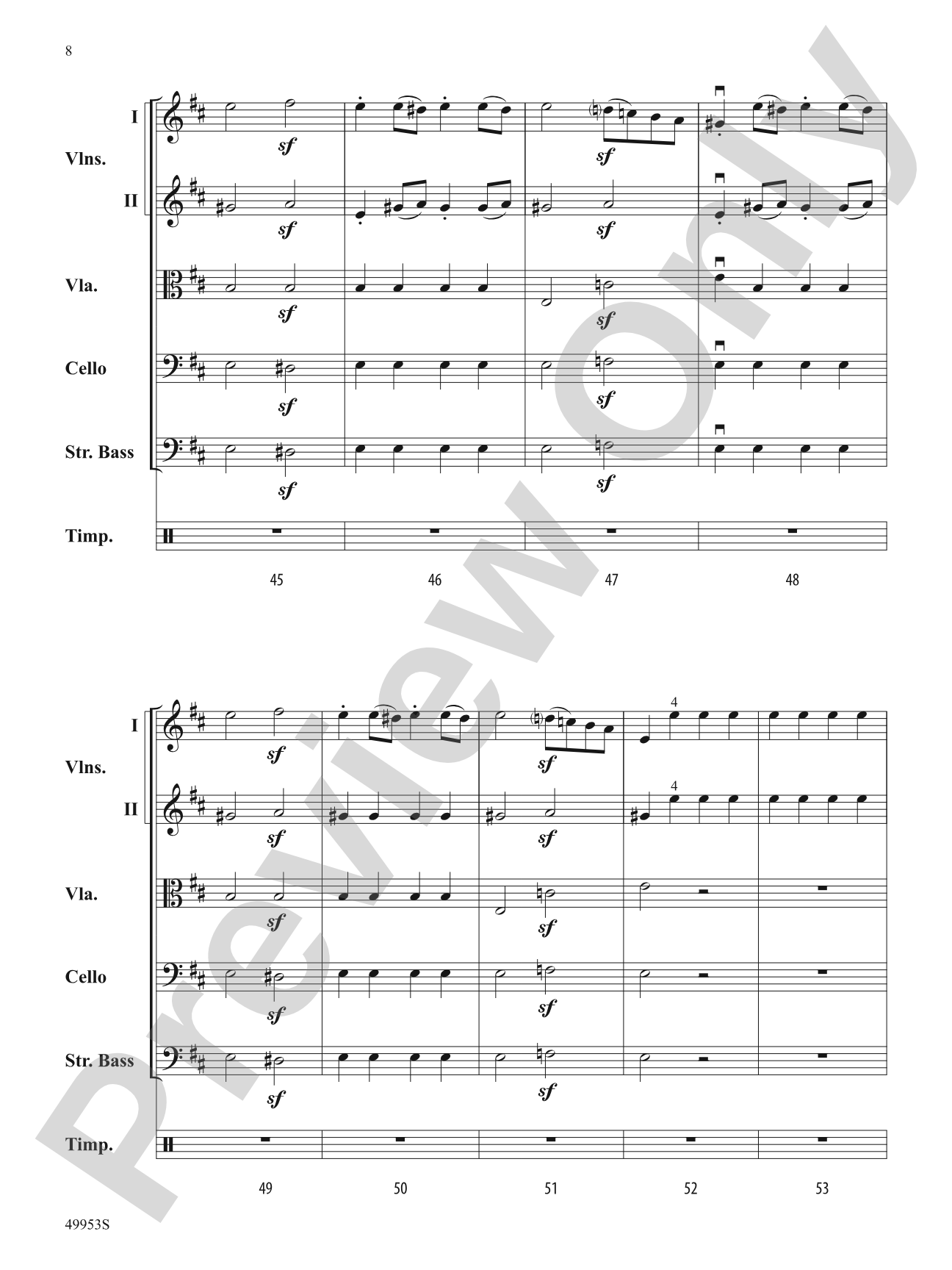 Symphony No. 104 (London): String Orchestra Conductor Score & Parts