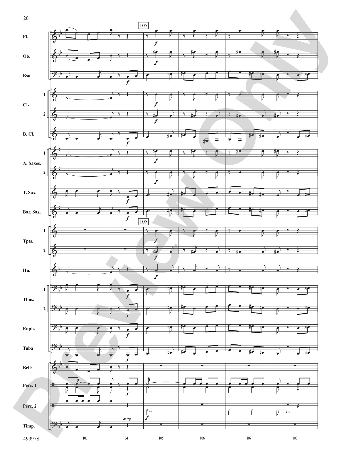 Paso Del Aguila: Concert Band Conductor Score & Parts