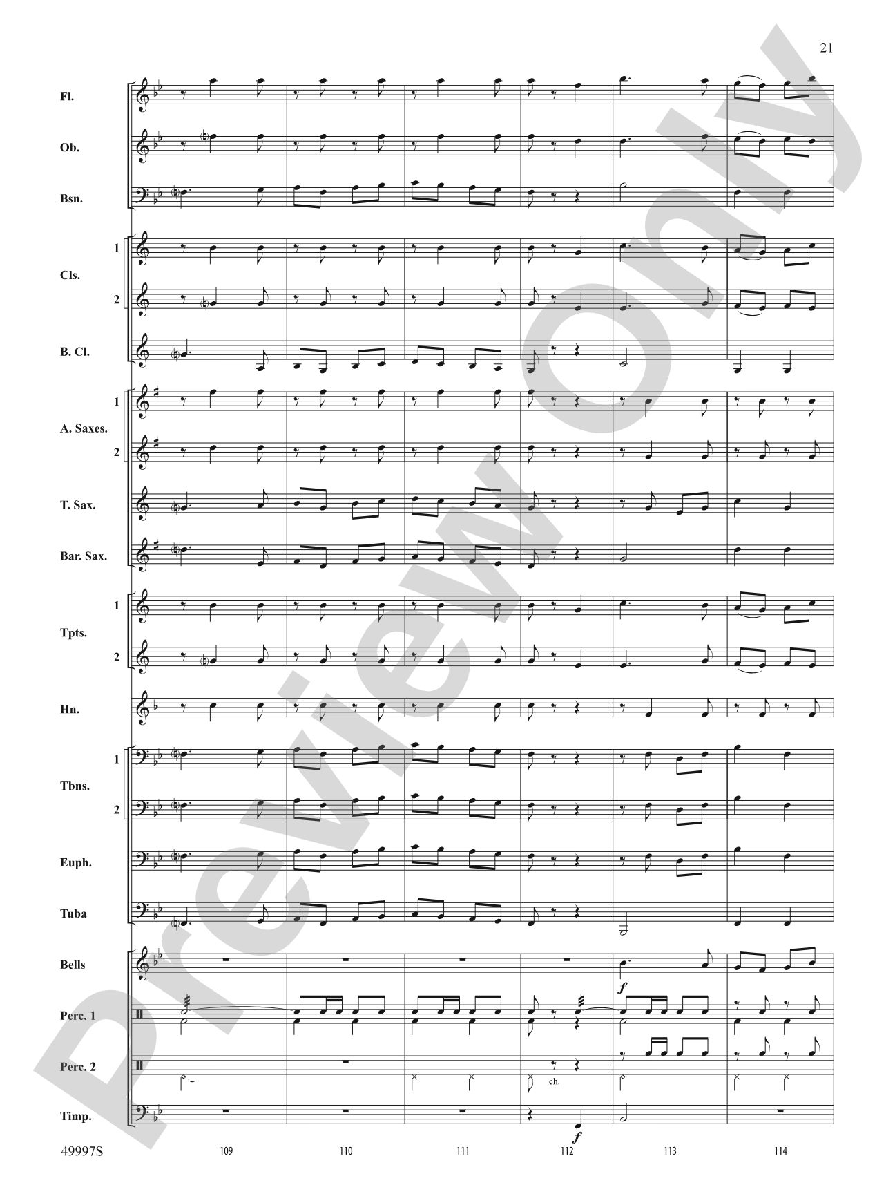 Paso Del Aguila: Concert Band Conductor Score & Parts