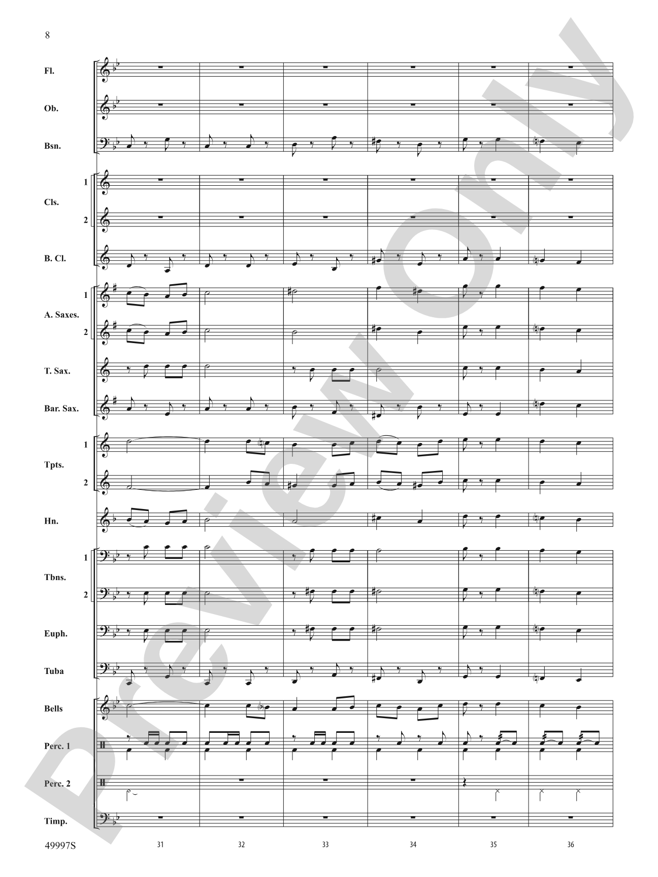 Paso Del Aguila: Concert Band Conductor Score & Parts
