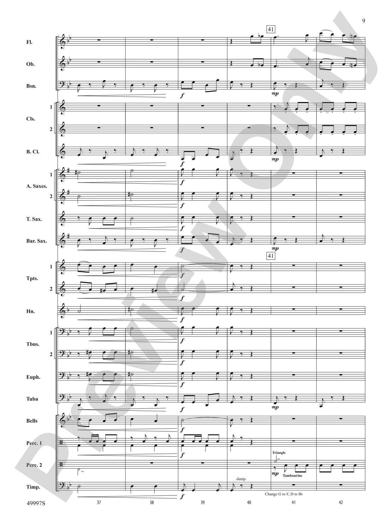 Paso Del Aguila: Concert Band Conductor Score & Parts