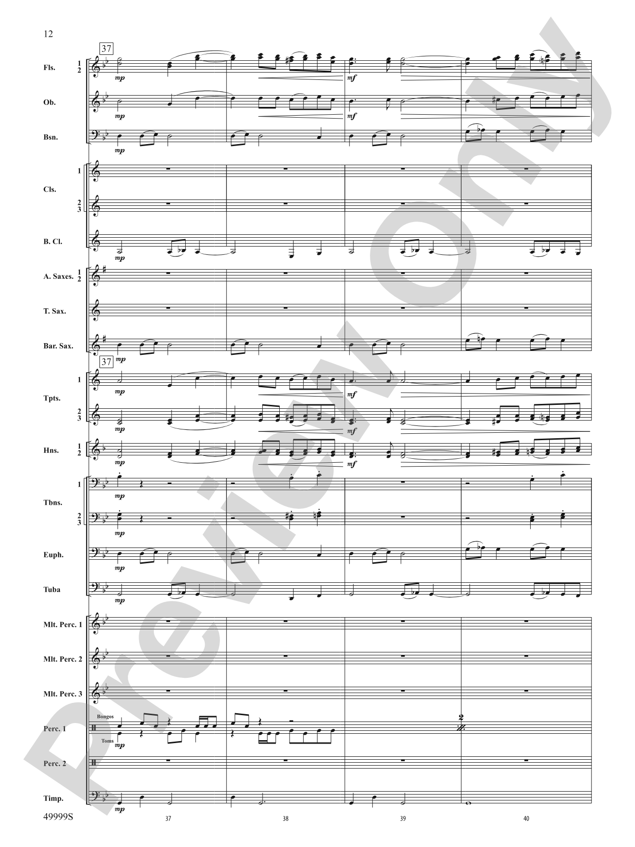 Swarm: Concert Band Conductor Score & Parts
