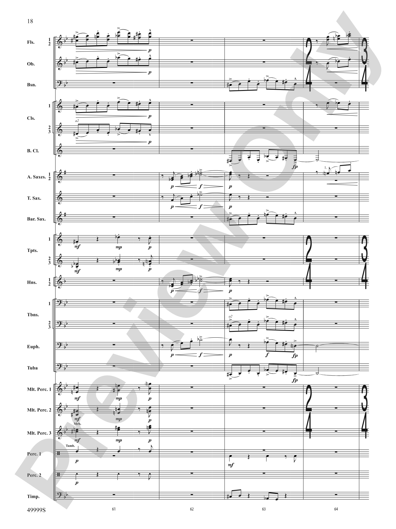 Swarm: Concert Band Conductor Score & Parts