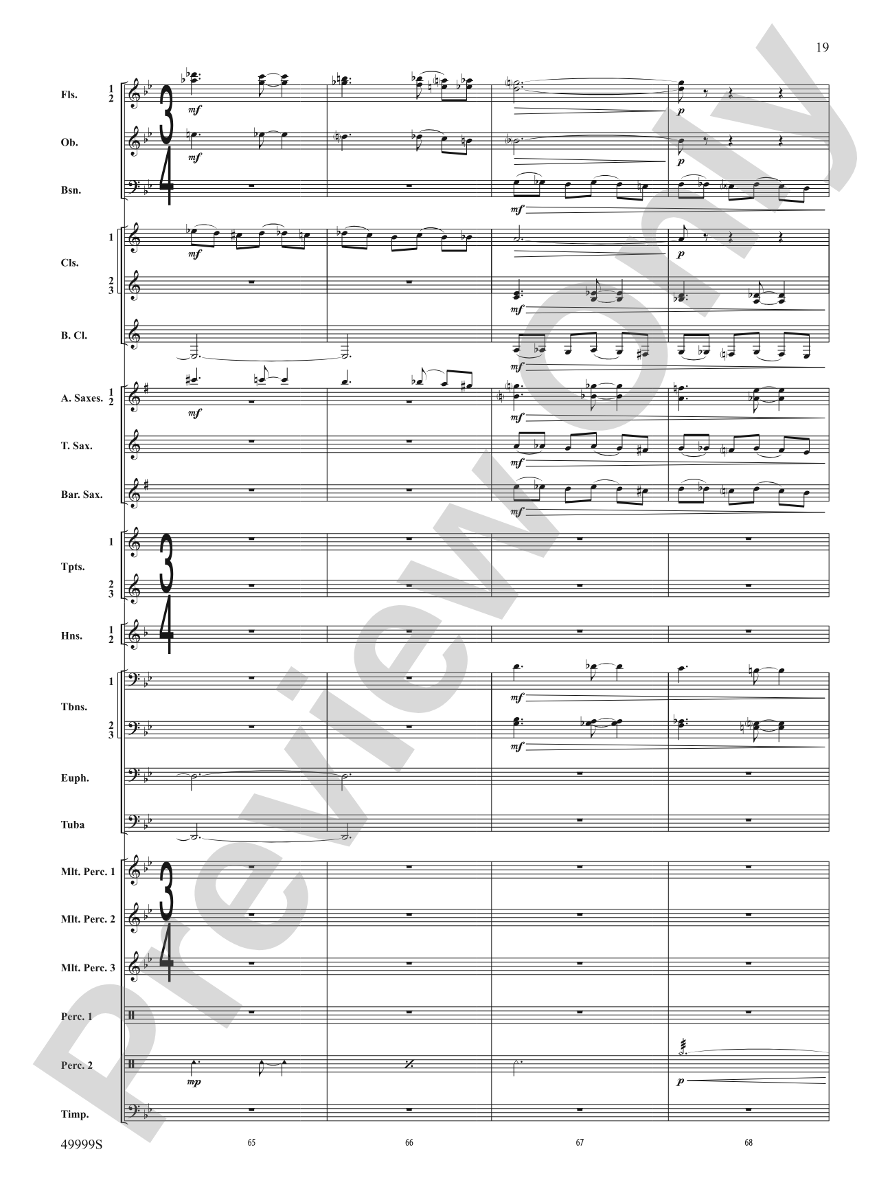 Swarm: Concert Band Conductor Score & Parts