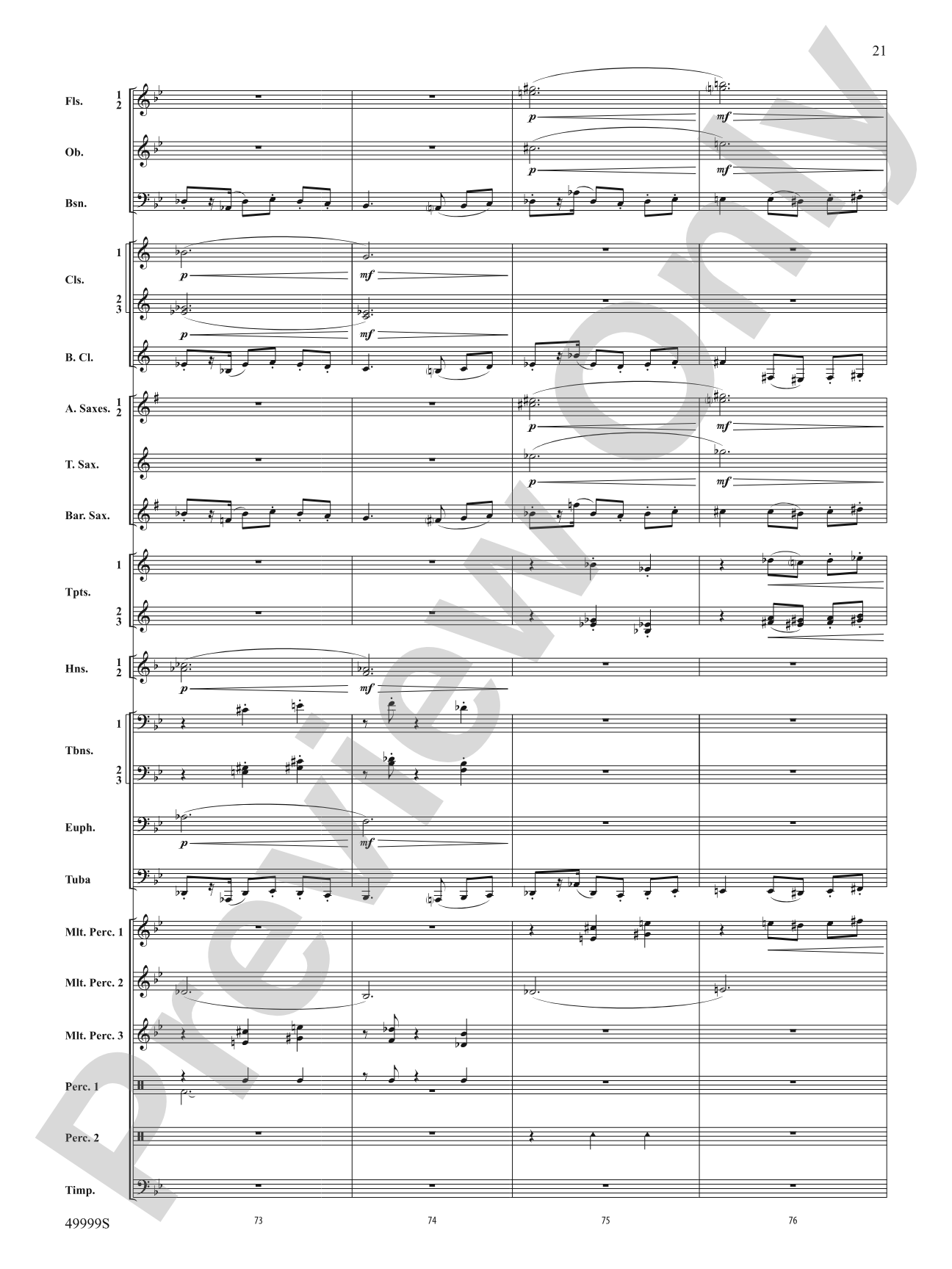 Swarm: Concert Band Conductor Score & Parts