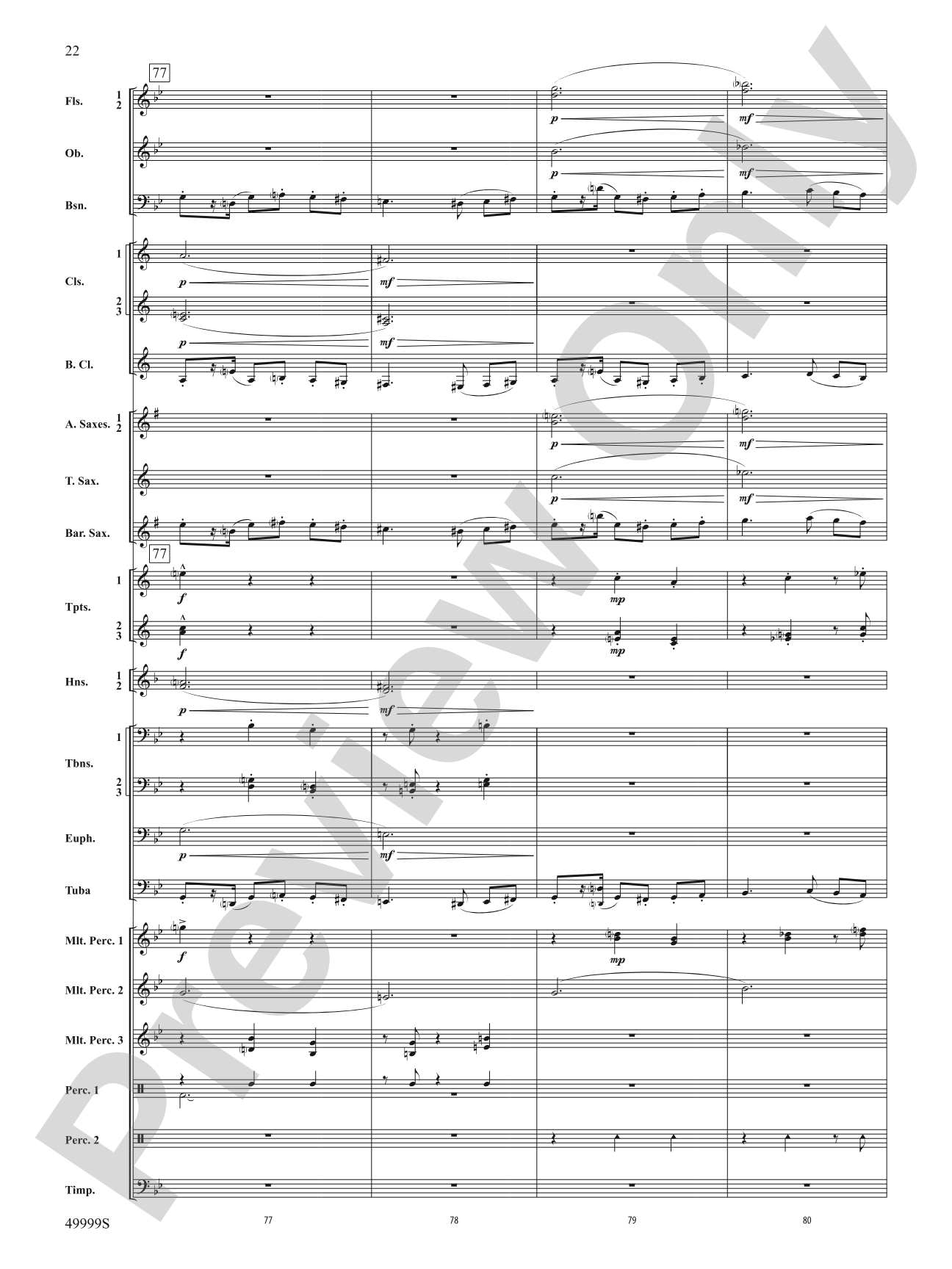 Swarm: Concert Band Conductor Score & Parts