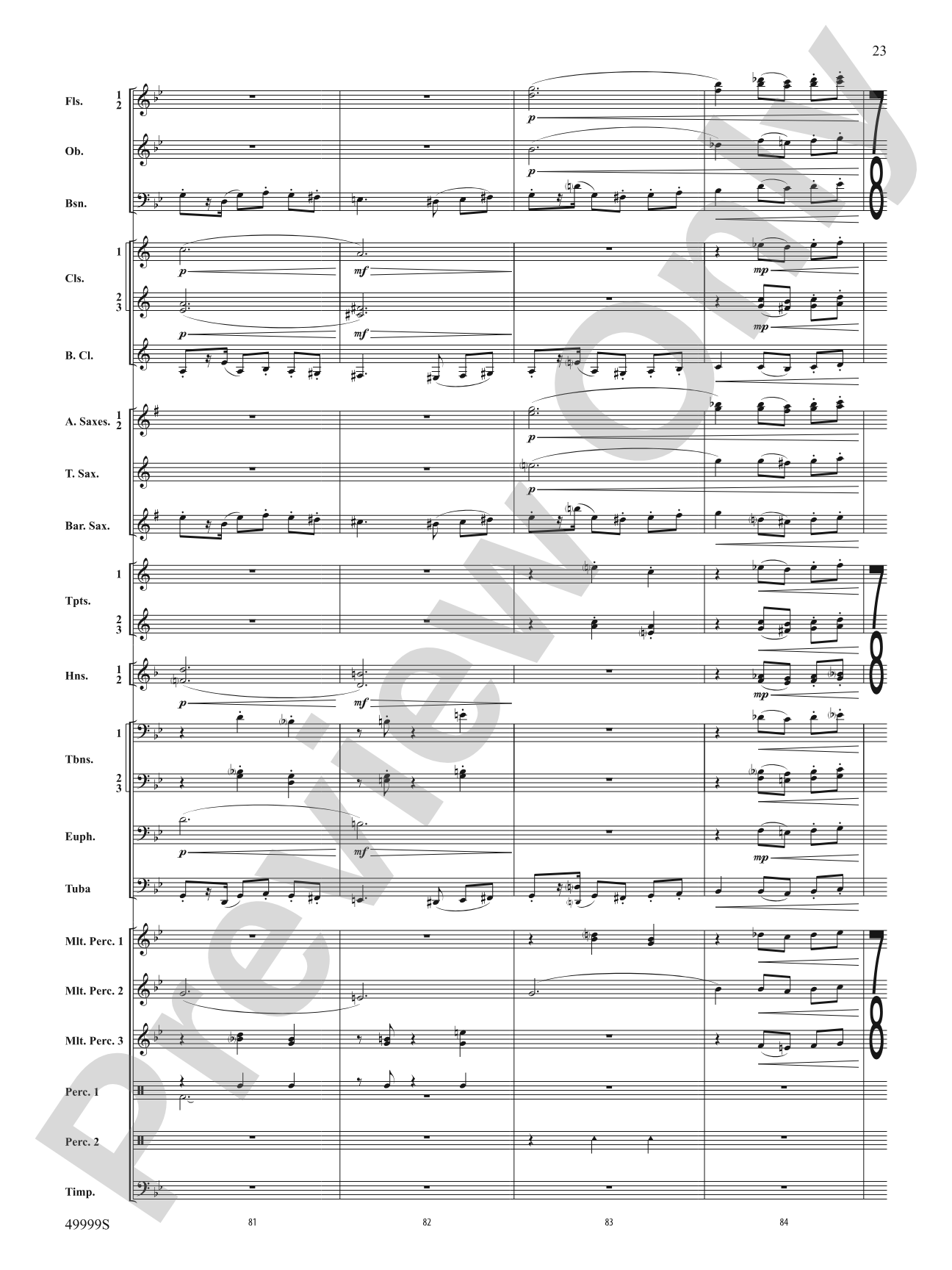 Swarm: Concert Band Conductor Score & Parts