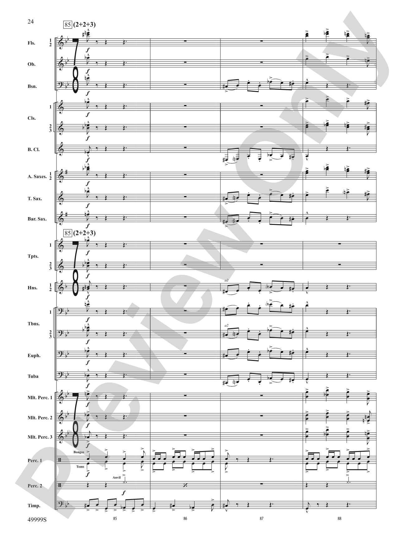 Swarm: Concert Band Conductor Score & Parts