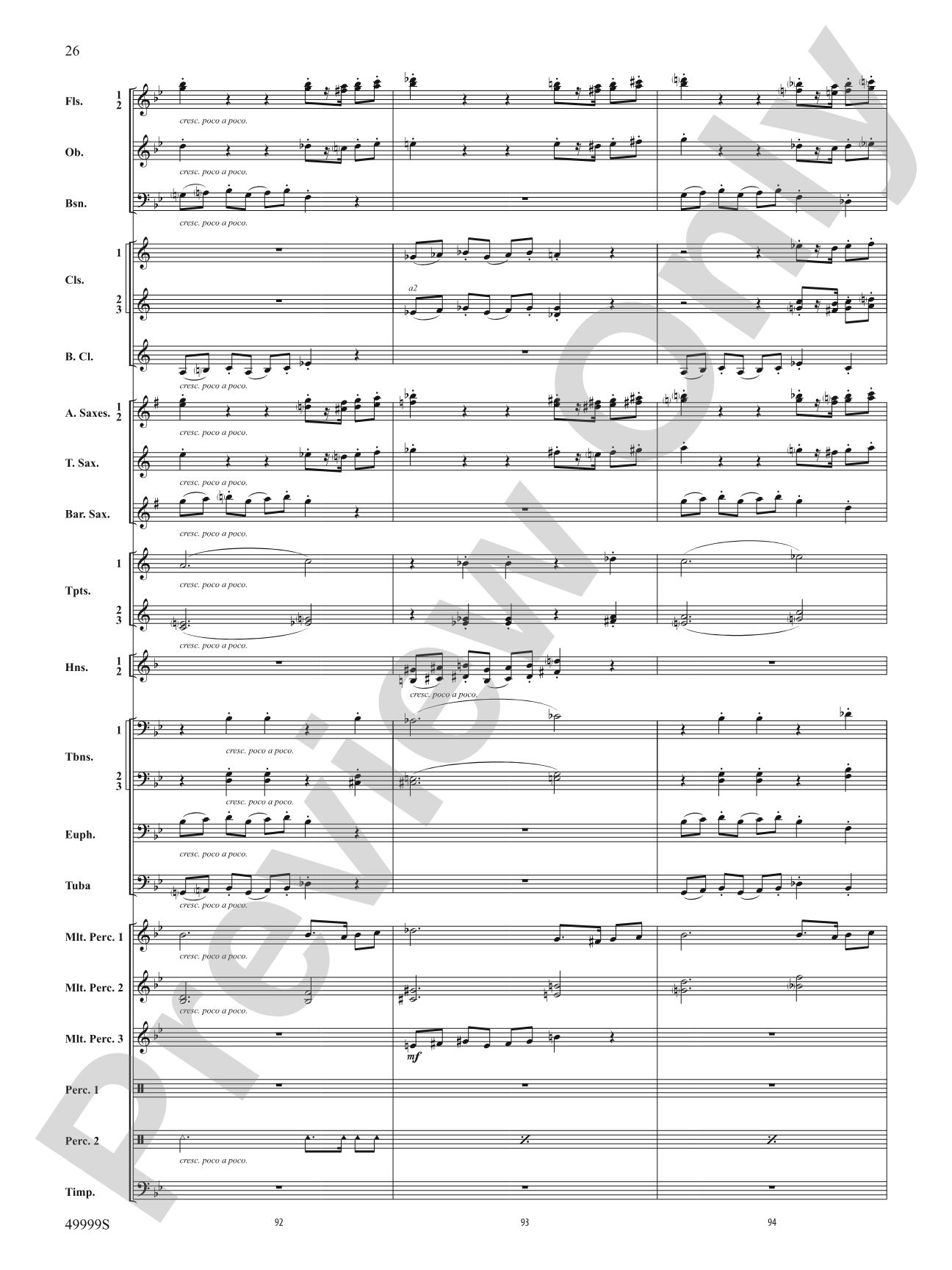 Swarm: Concert Band Conductor Score & Parts